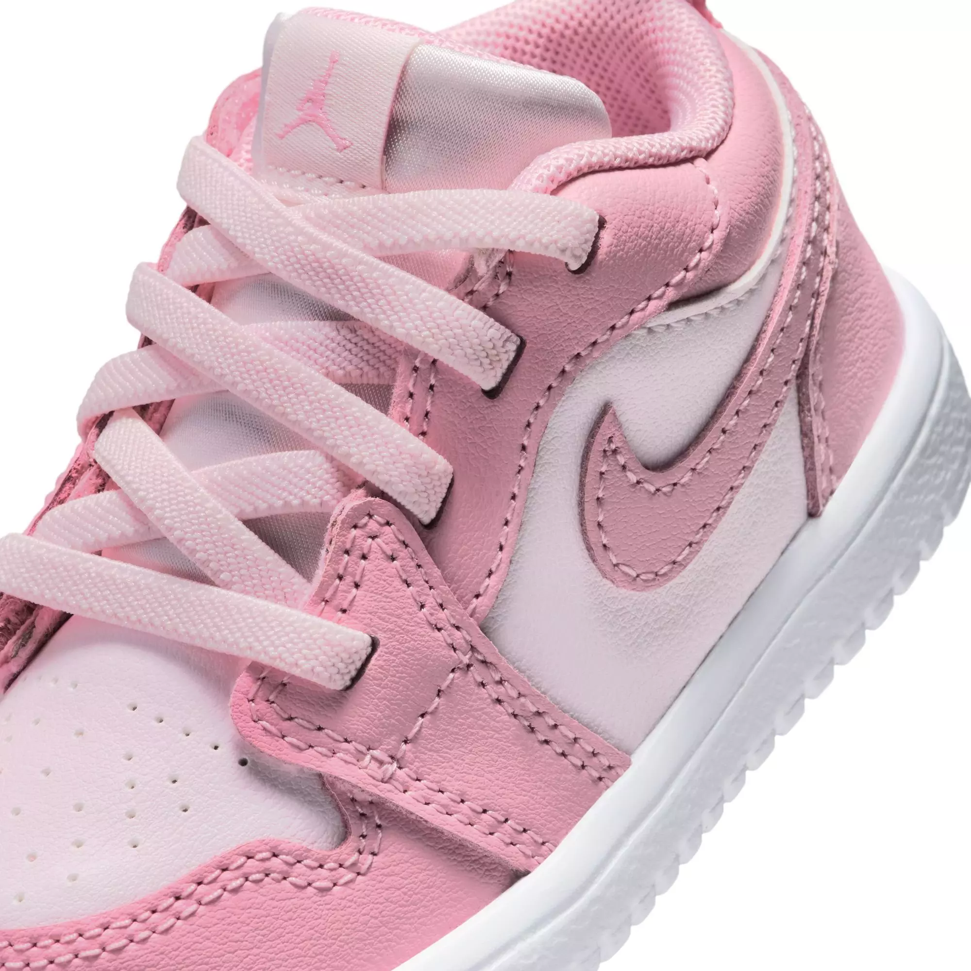 Jordan 1 Low Alt "Med Soft Pink/Pearl Pink/White" Toddler Girls' Shoe - PINK/WHITE