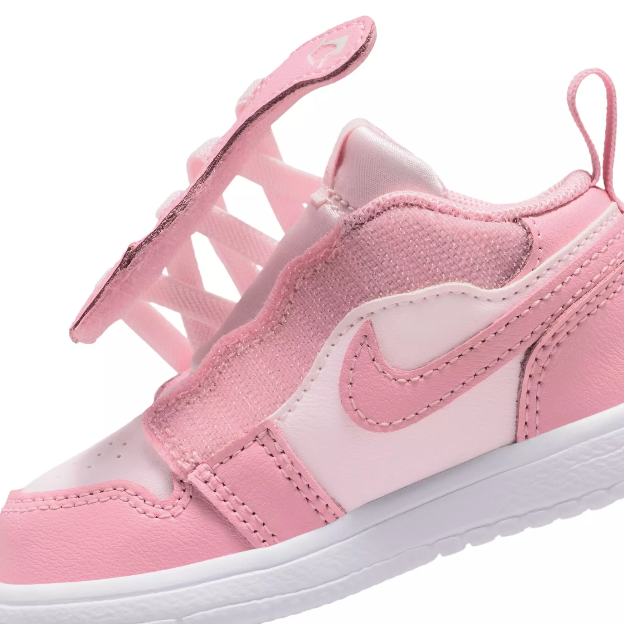 Jordan 1 Low Alt "Med Soft Pink/Pearl Pink/White" Toddler Girls' Shoe - PINK/WHITE