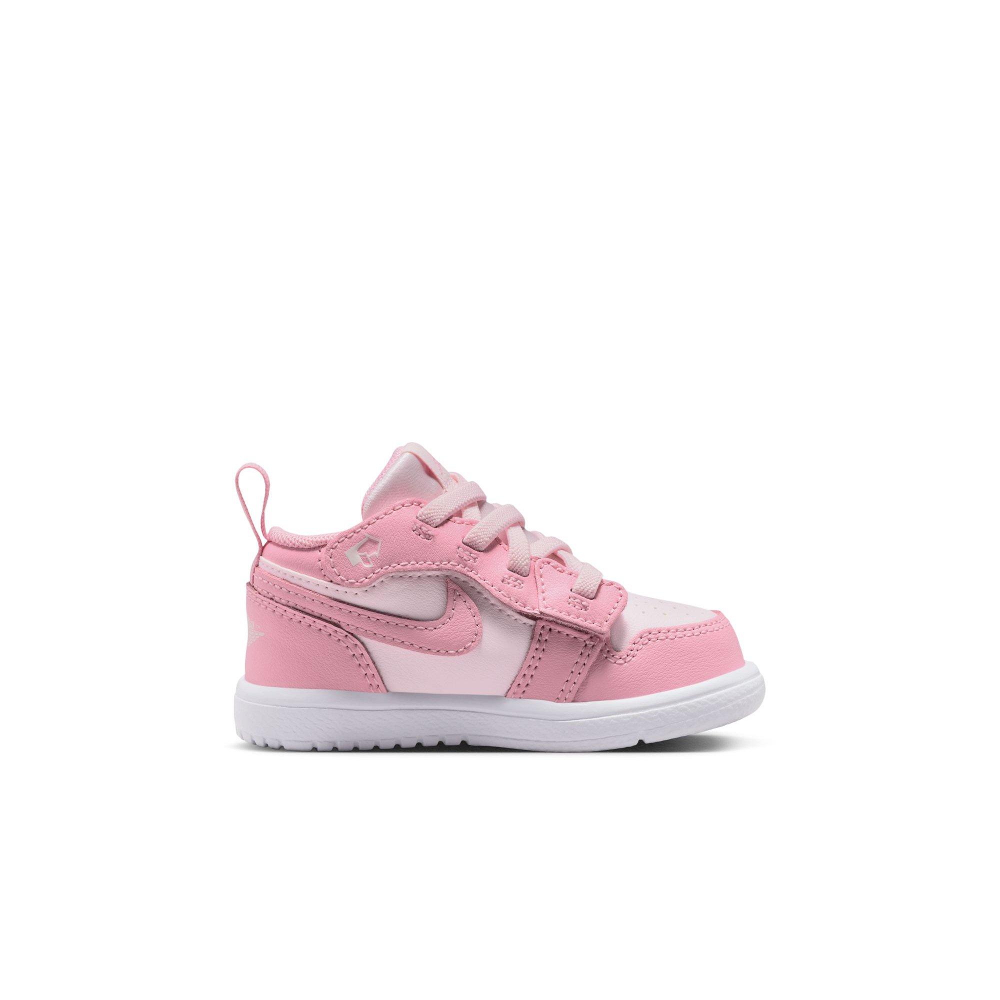 AJ1 Low Pink Snowfall Toddler Classic Sneakers | Hibbett