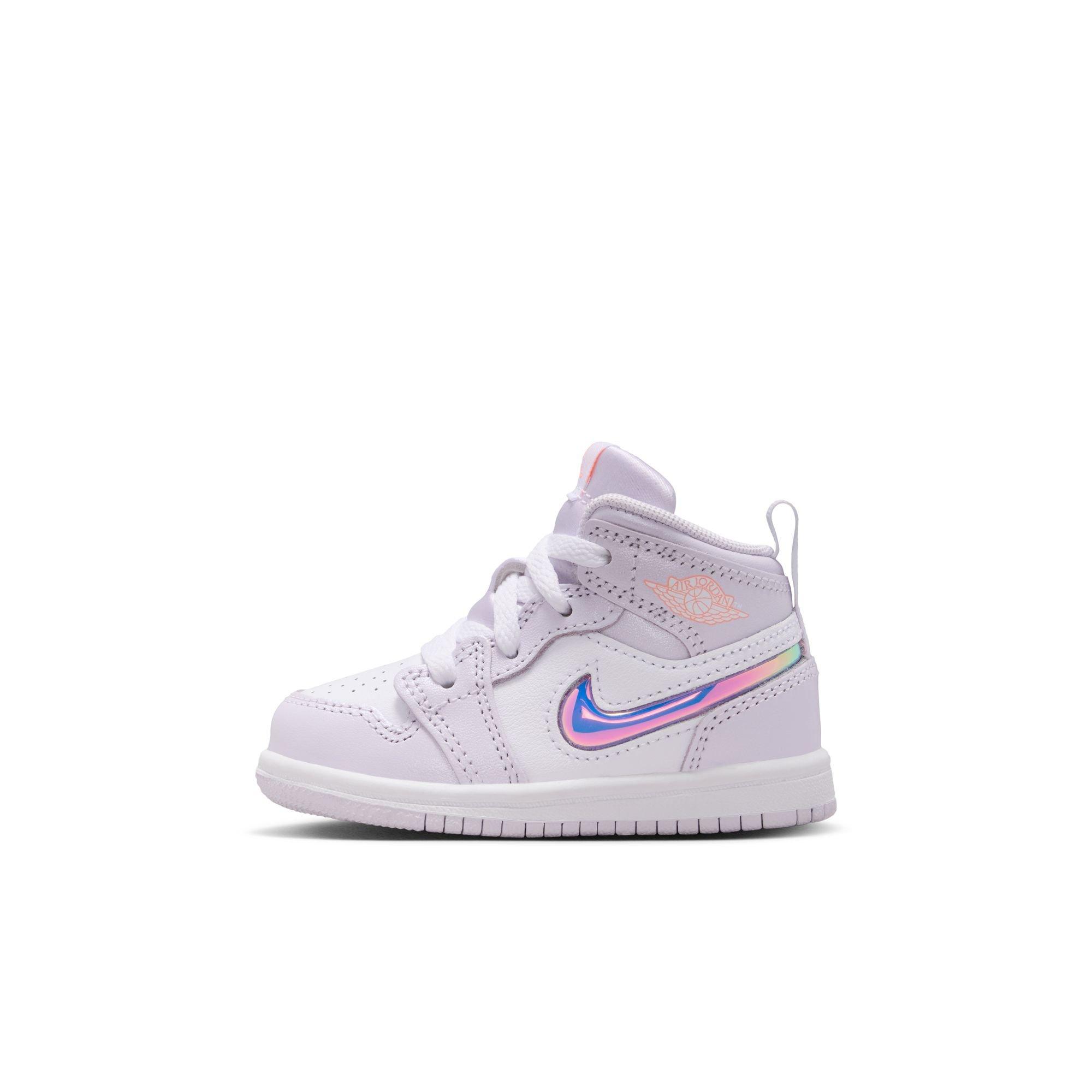 Jordan 1 Mid SE Toddler Girls' "Barely Grape/Atomic Pink/White" Shoe