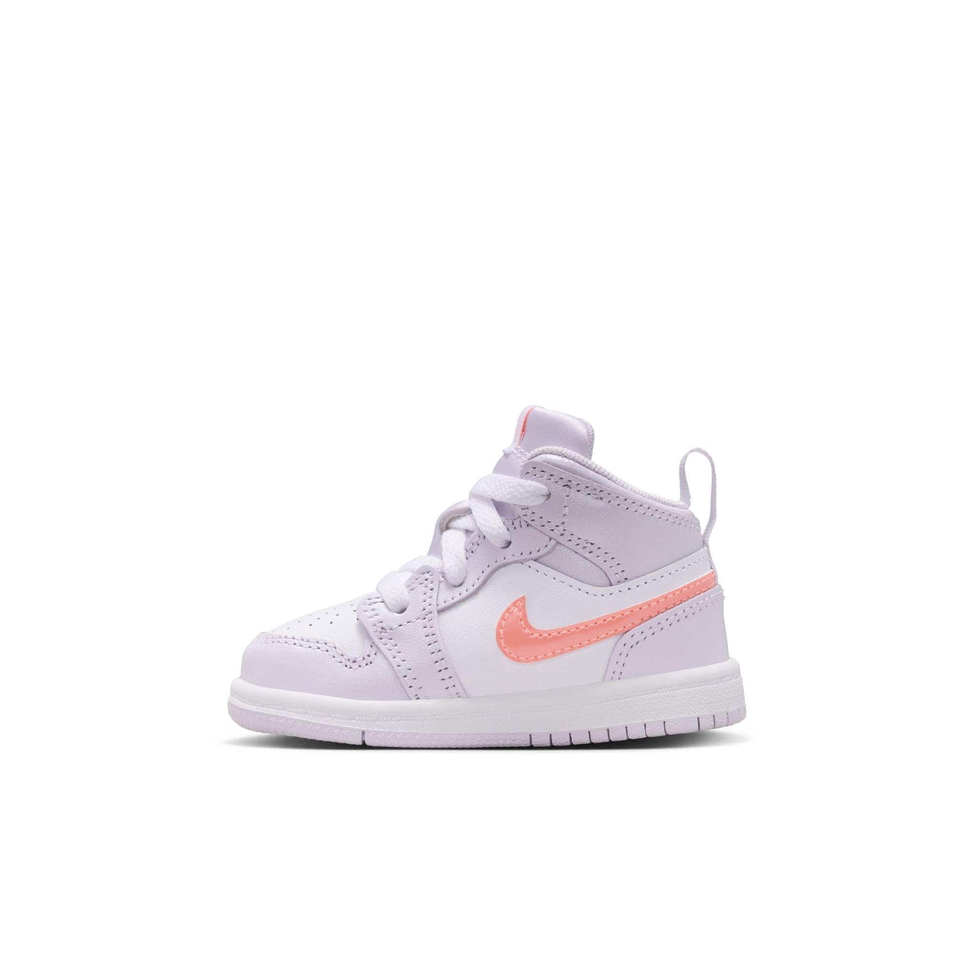 Jordan 1 Mid SE Toddler Girls' "Barely Grape/Atomic Pink/White" Shoe