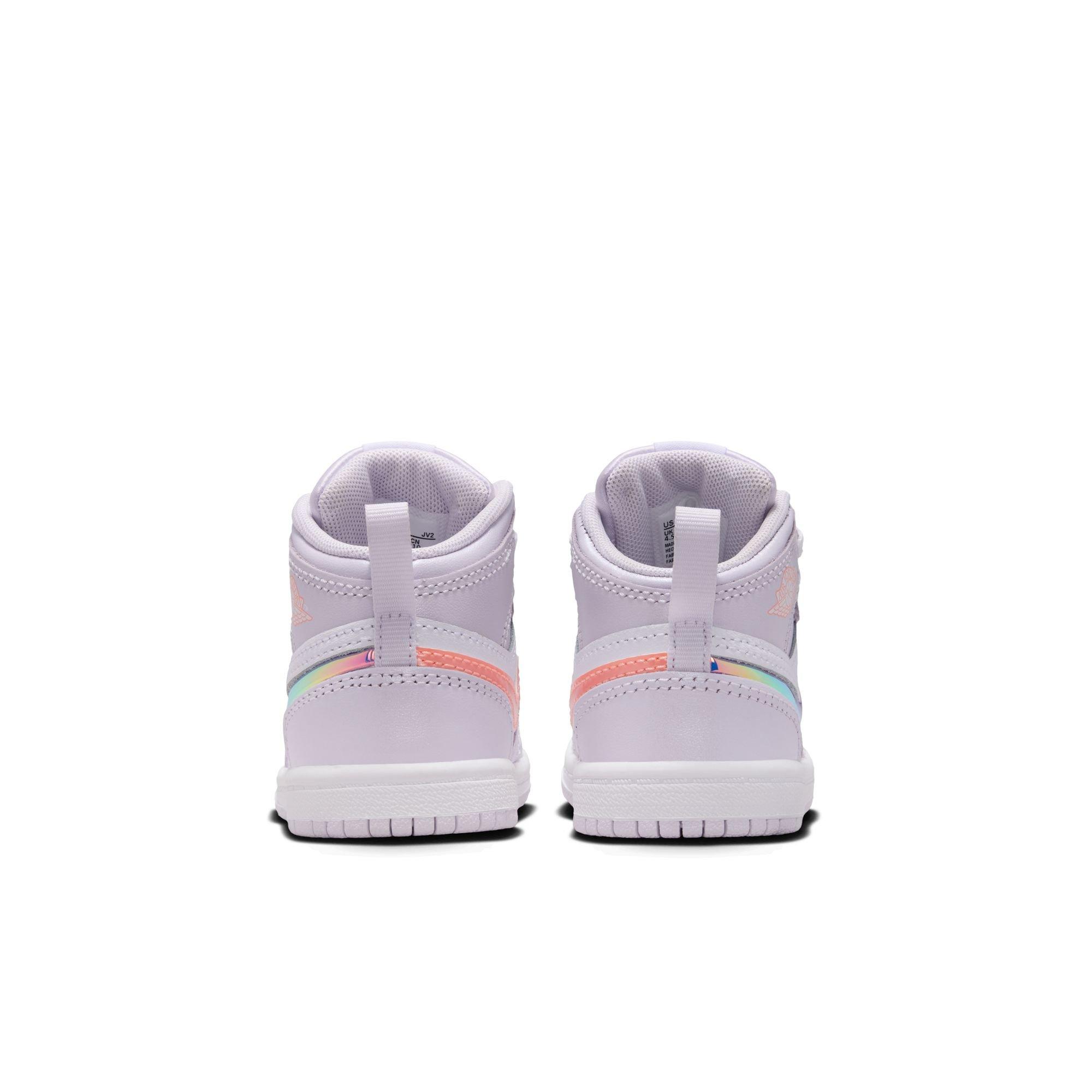Jordan 1 Mid SE Toddler Girls' "Barely Grape/Atomic Pink/White" Shoe