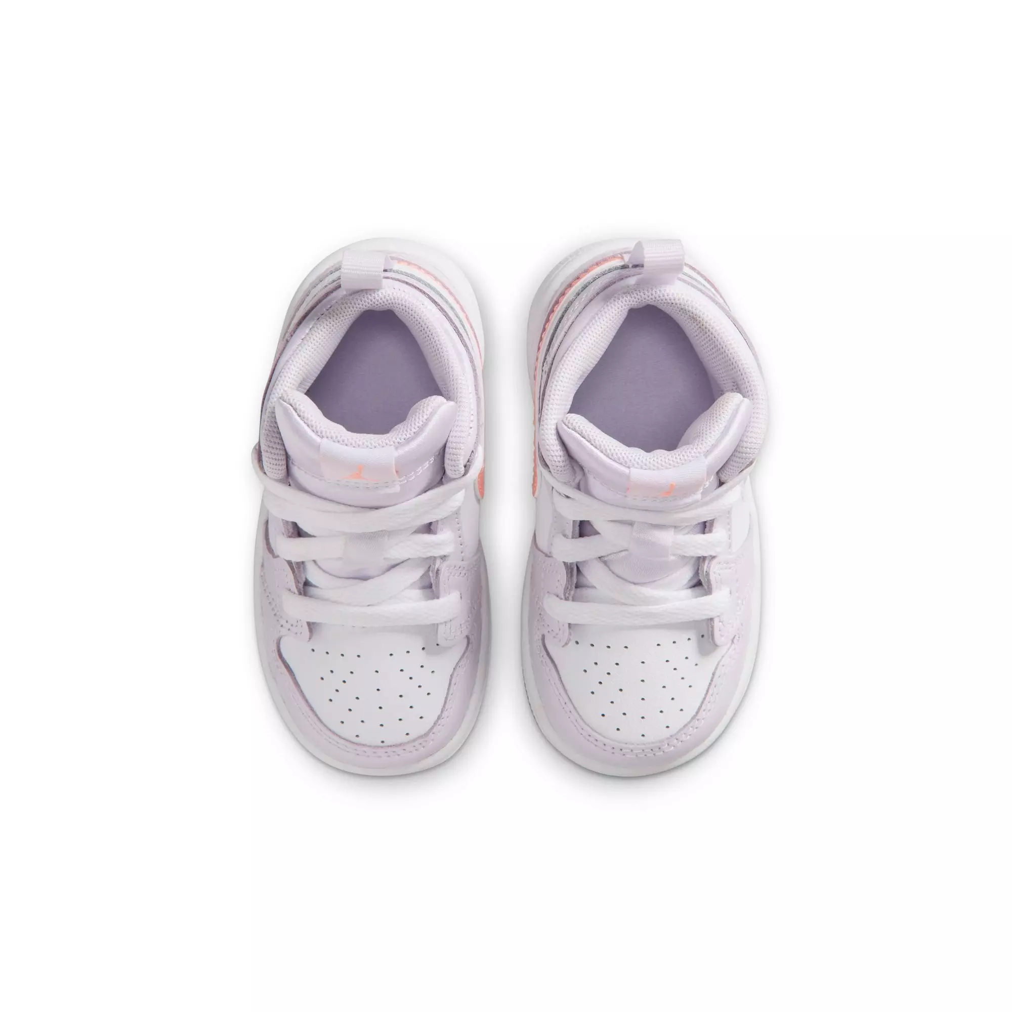 Jordan 1 Mid SE "Barely Grape/Atomic Pink/White" Toddler Girls' Shoe - PURPLE/PINK