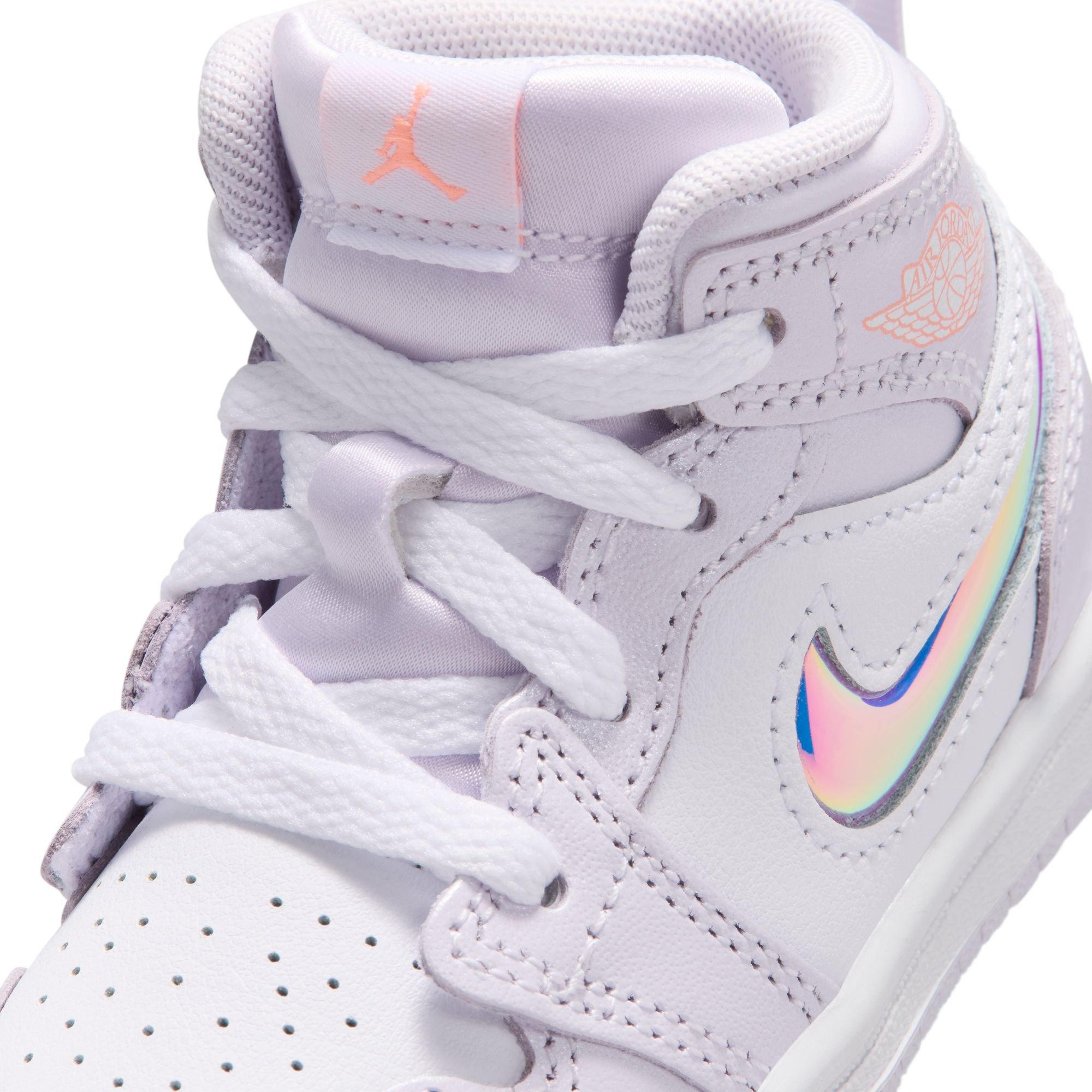 Jordan 1 Mid SE Toddler Girls' "Barely Grape/Atomic Pink/White" Shoe