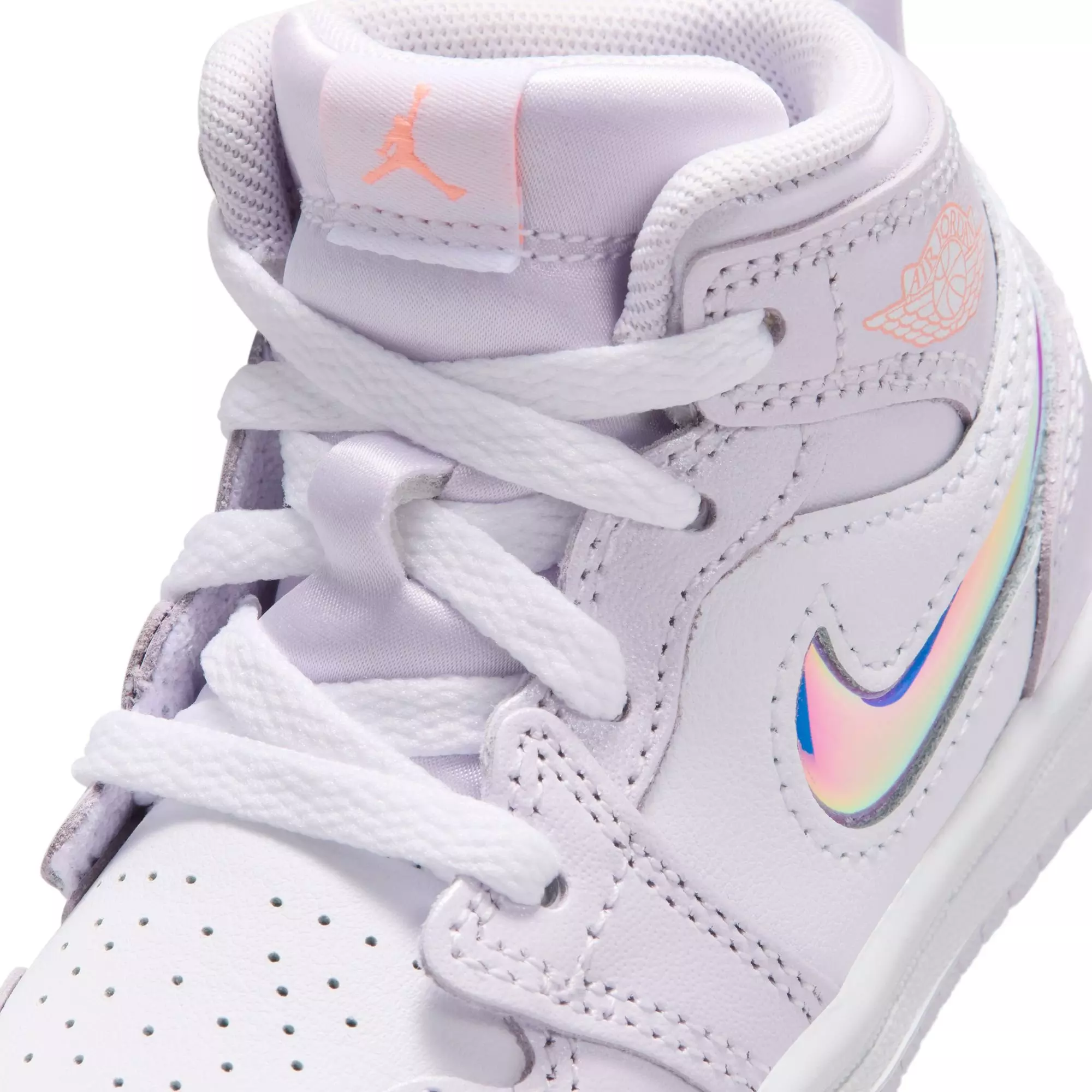 Jordan 1 Mid SE "Barely Grape/Atomic Pink/White" Toddler Girls' Shoe - PURPLE/PINK