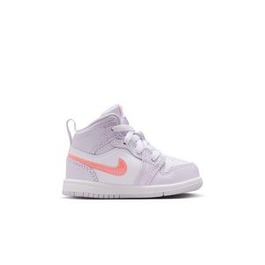 Jordan 1 Mid SE "Barely Grape/Atomic Pink/White" Toddler Girls' Shoe