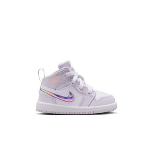 Jordan 1 Mid SE "Barely Grape/Atomic Pink/White" Toddler Girls' Shoe