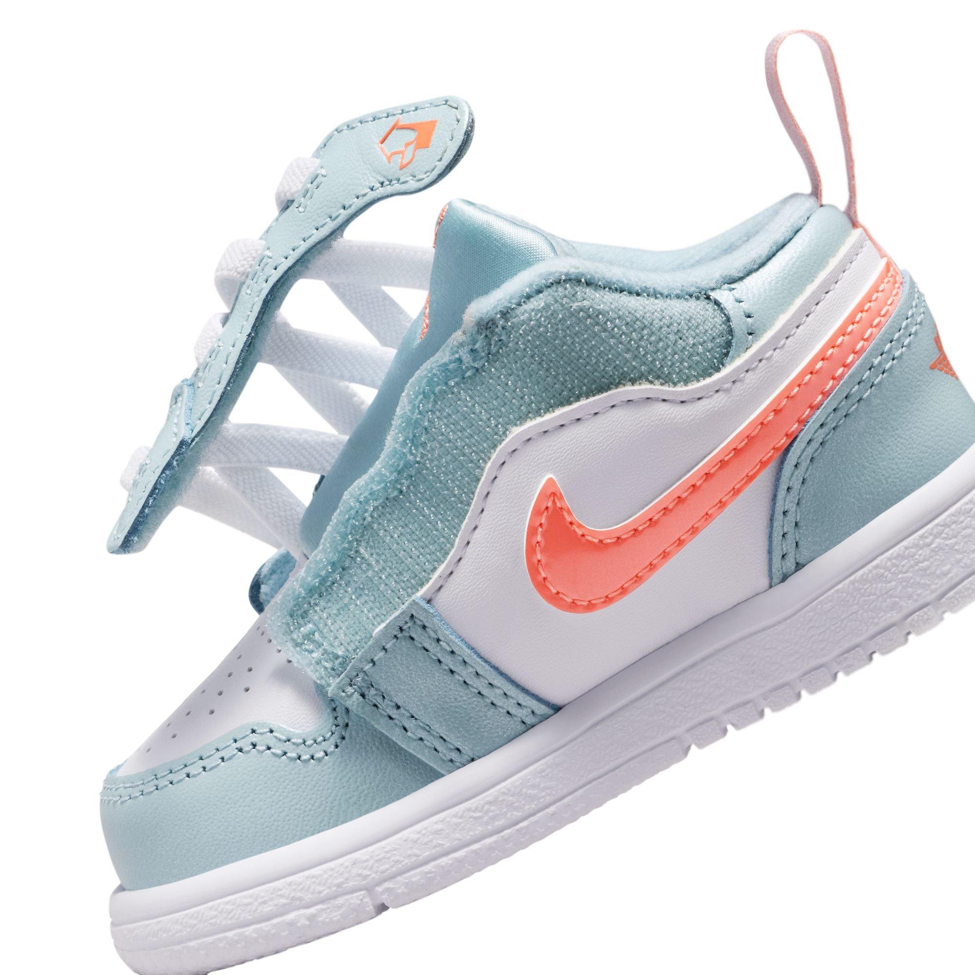 Jordan 1 Low Alt SE  Toddler Girls' "Ocean Bliss/Atomic Pink/White" Shoe
