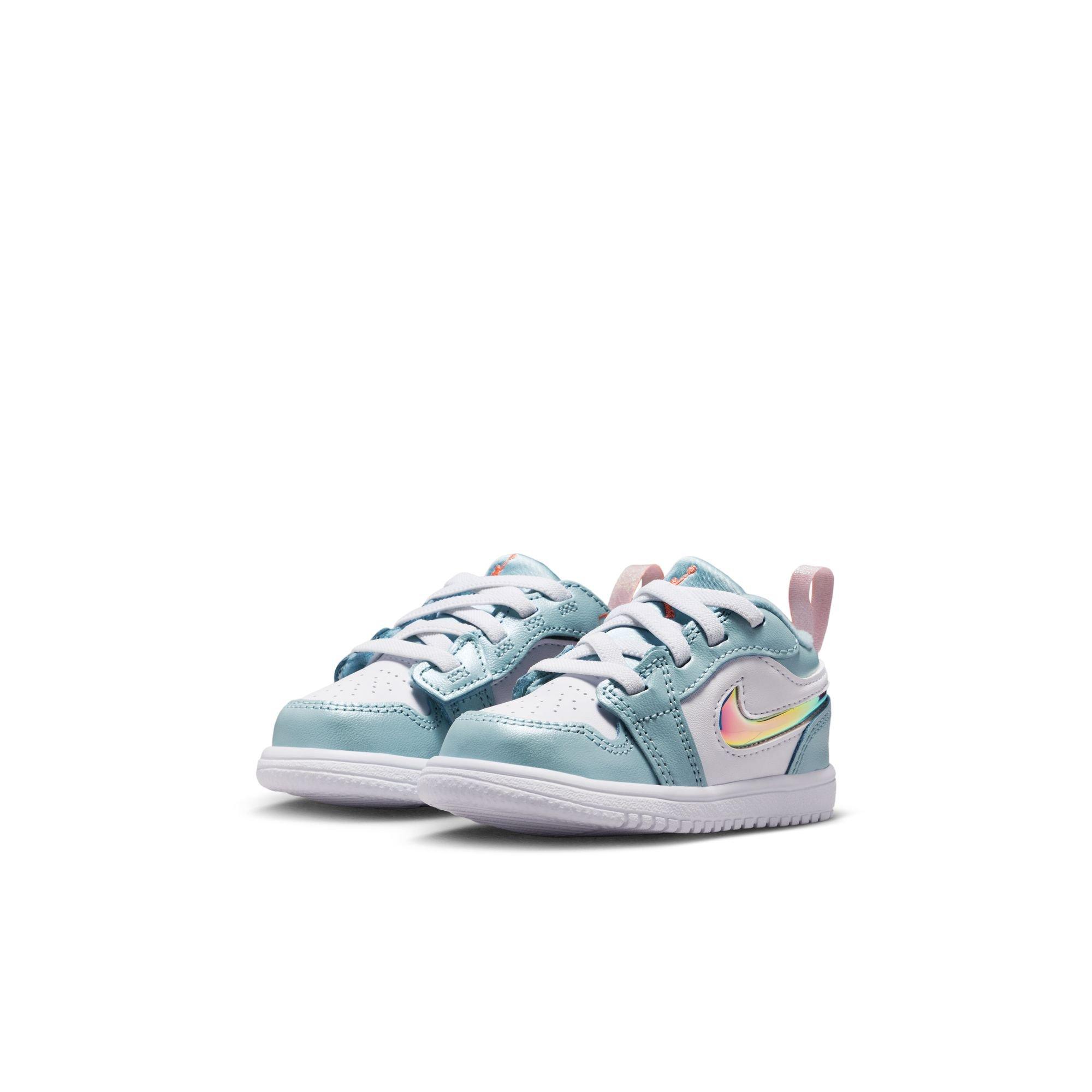 Jordan 1 Low Alt SE  Toddler Girls' "Ocean Bliss/Atomic Pink/White" Shoe