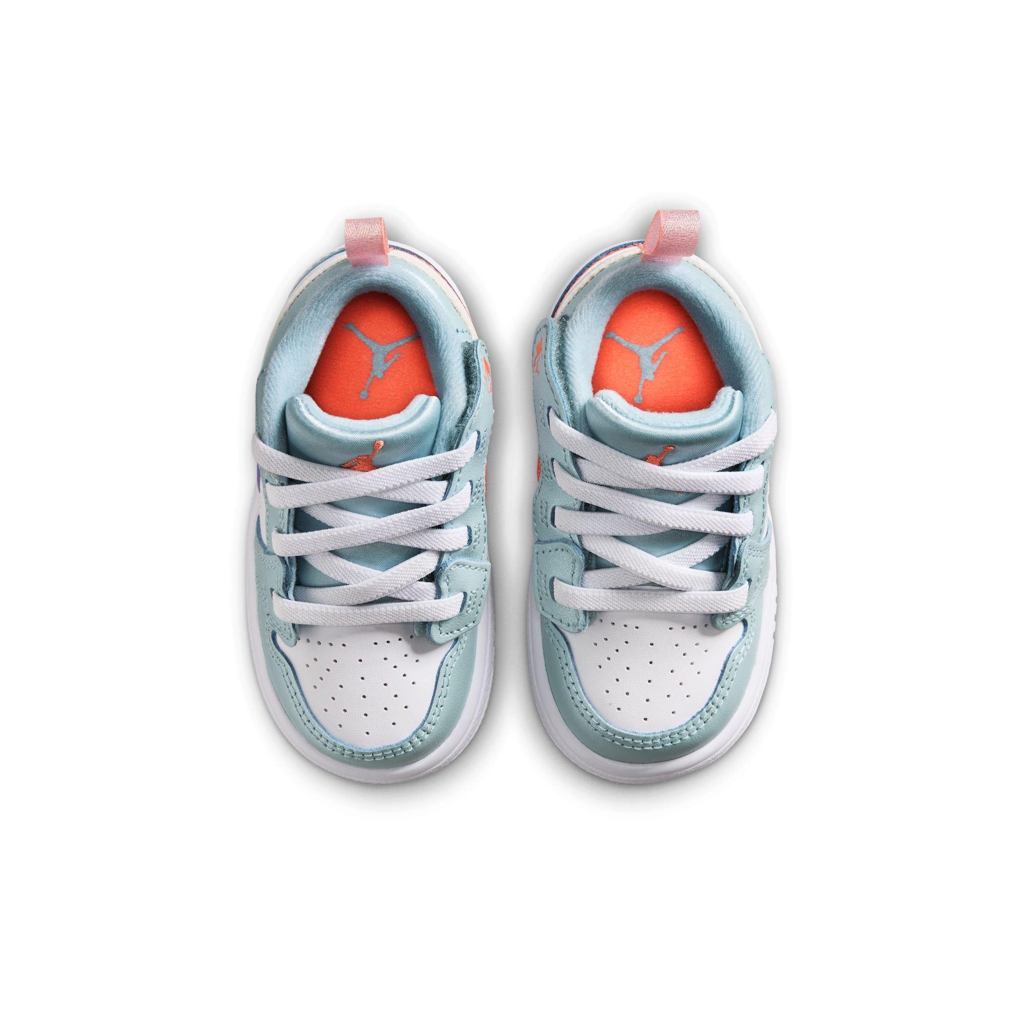 Jordan 1 Low Alt SE  Toddler Girls' "Ocean Bliss/Atomic Pink/White" Shoe