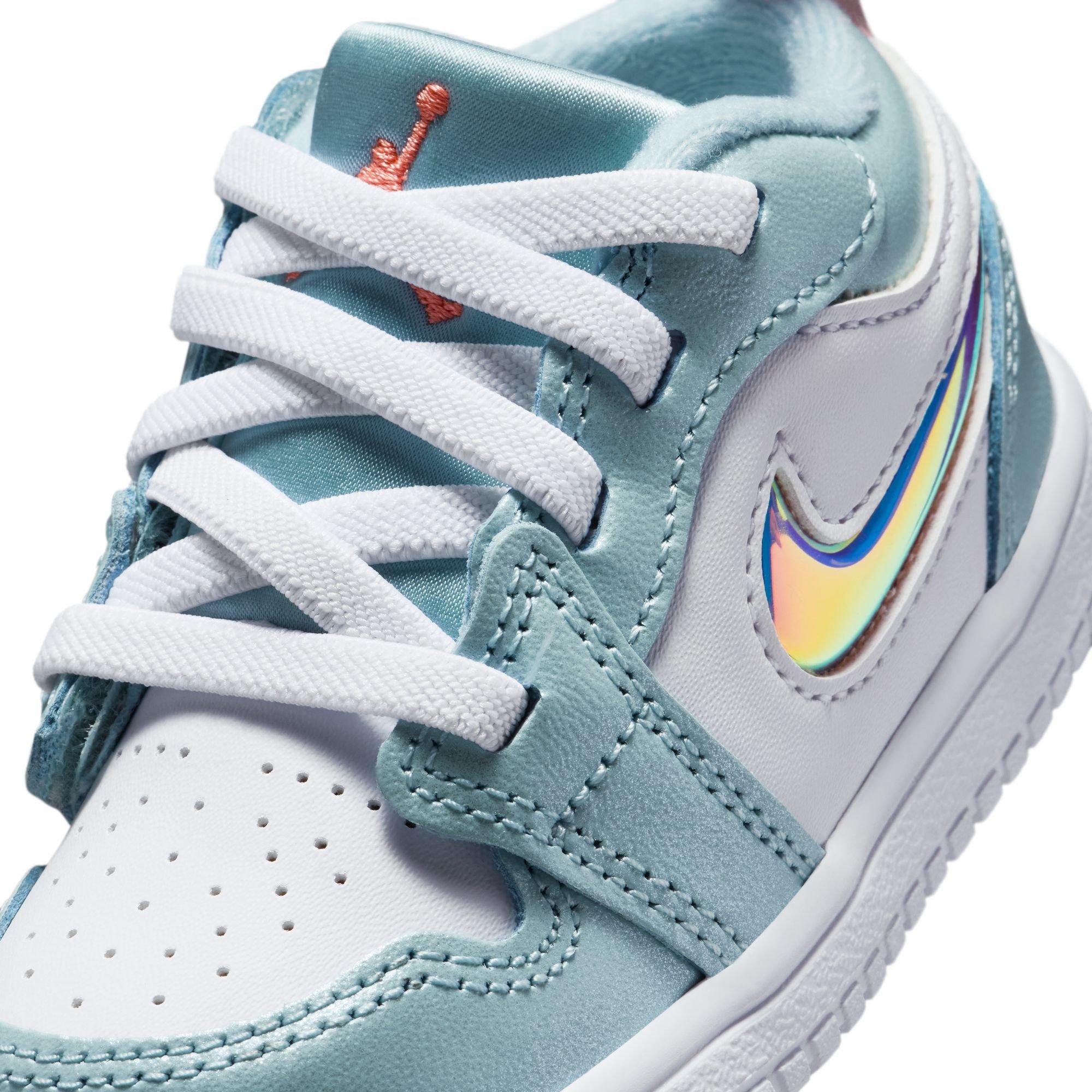Jordan 1 Low Alt SE  Toddler Girls' "Ocean Bliss/Atomic Pink/White" Shoe