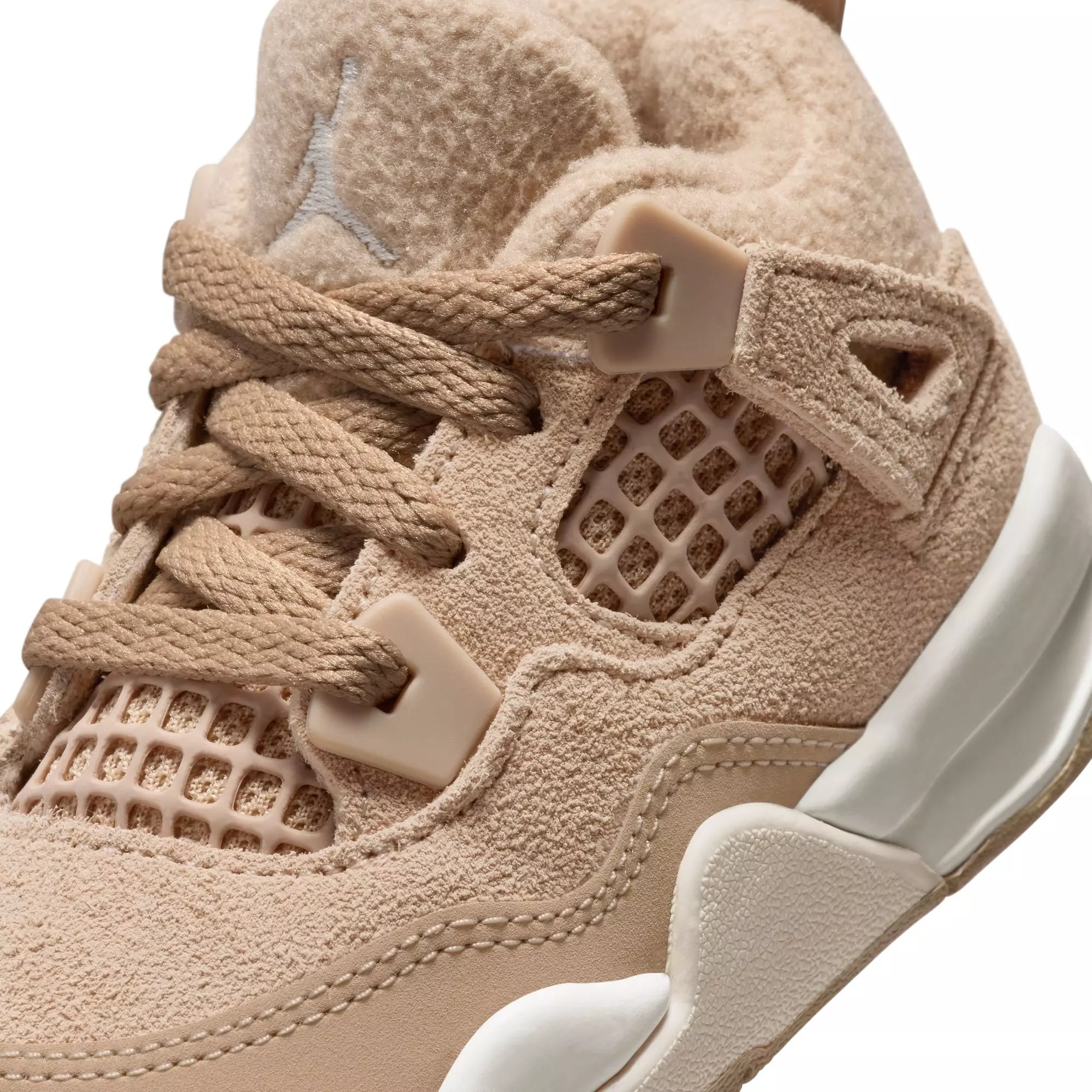 Jordan 4 Retro “Cozy Girl” Toddler Girls' Shoe - HEMP/OREWOOD BROWN