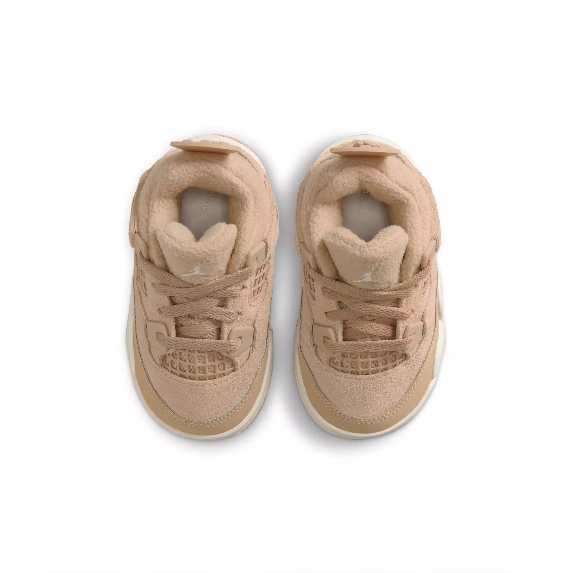 Jordan 4 Retro “Cozy Girl” Toddler Girls' Shoe - HEMP/OREWOOD BROWN