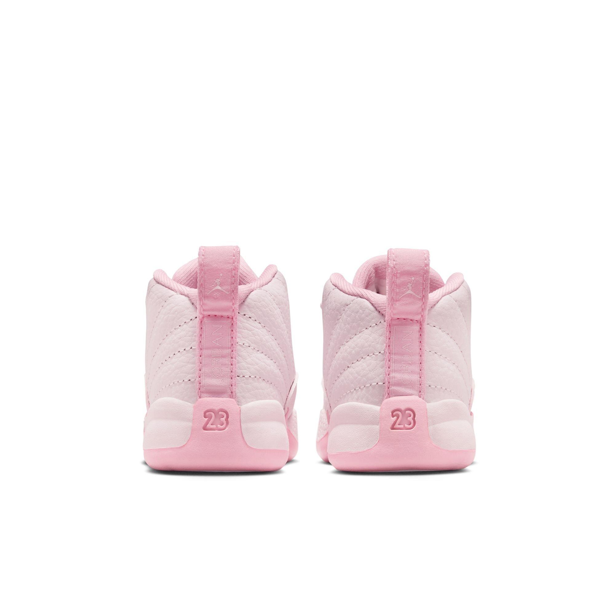 Jordan 12 Retro Toddler Girl's “Pearl Pink" Shoe