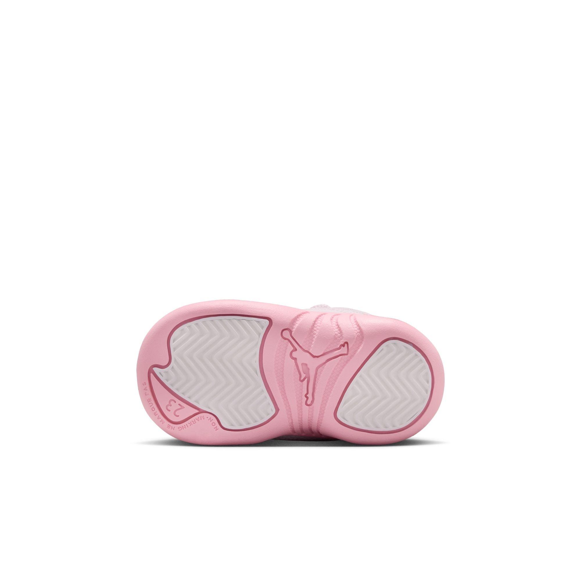 Jordan 12 Retro Toddler Girl's “Pearl Pink" Shoe