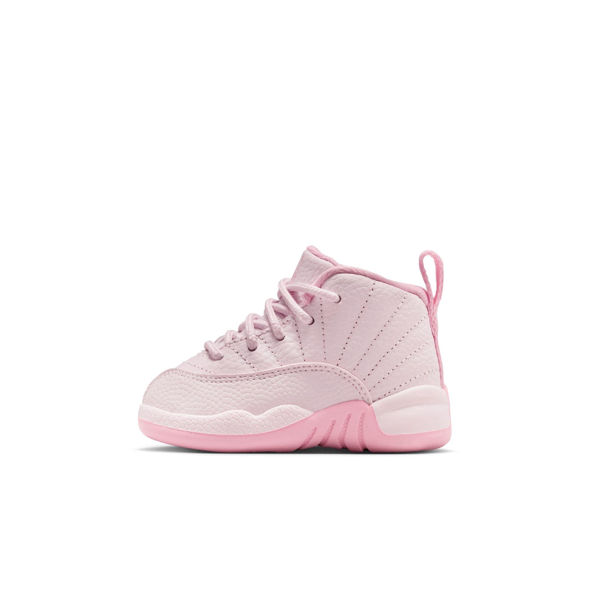 Jordan 12 Retro Toddler Girl's “Pearl Pink" Shoe