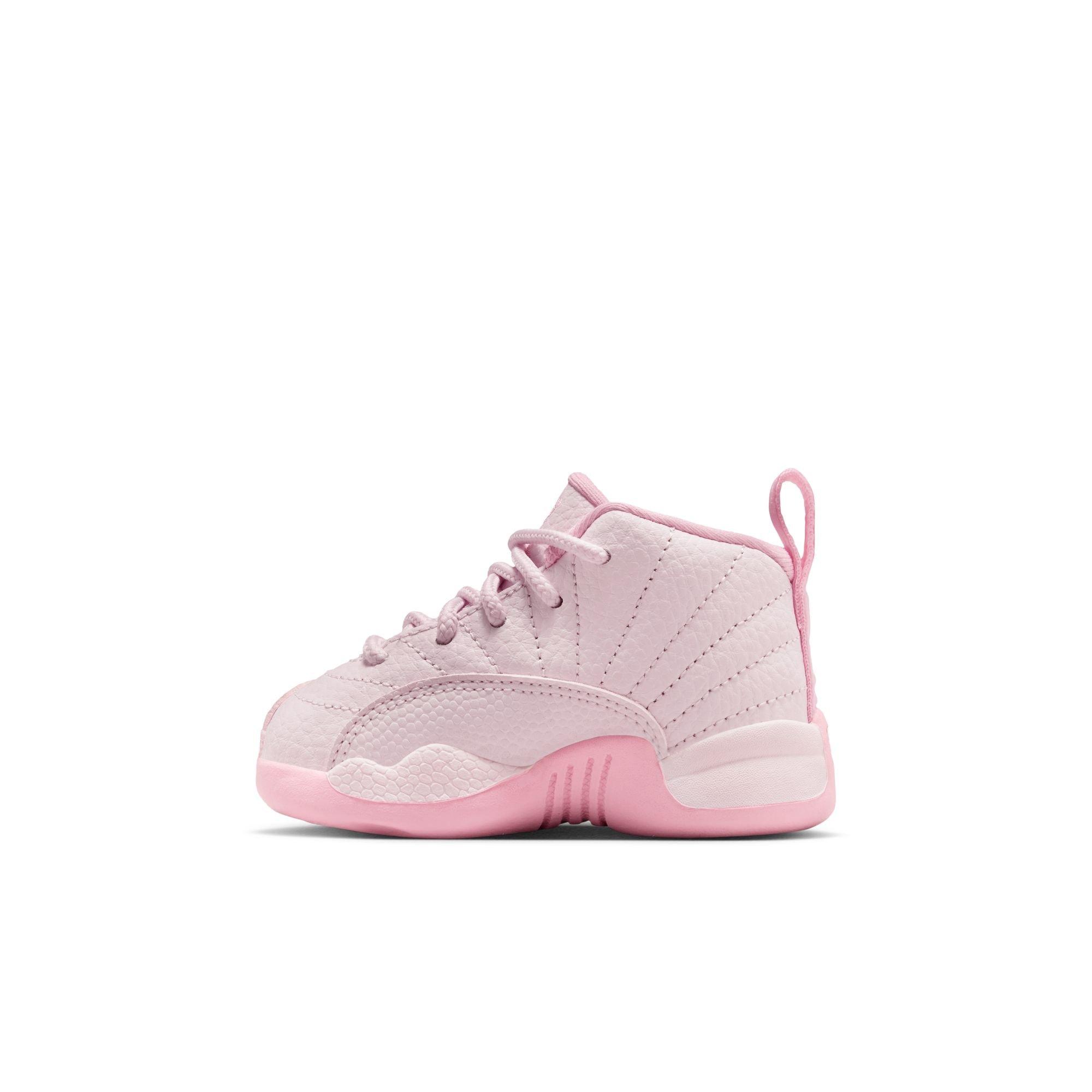 Jordan 12 Retro Toddler Girl's “Pearl Pink" Shoe