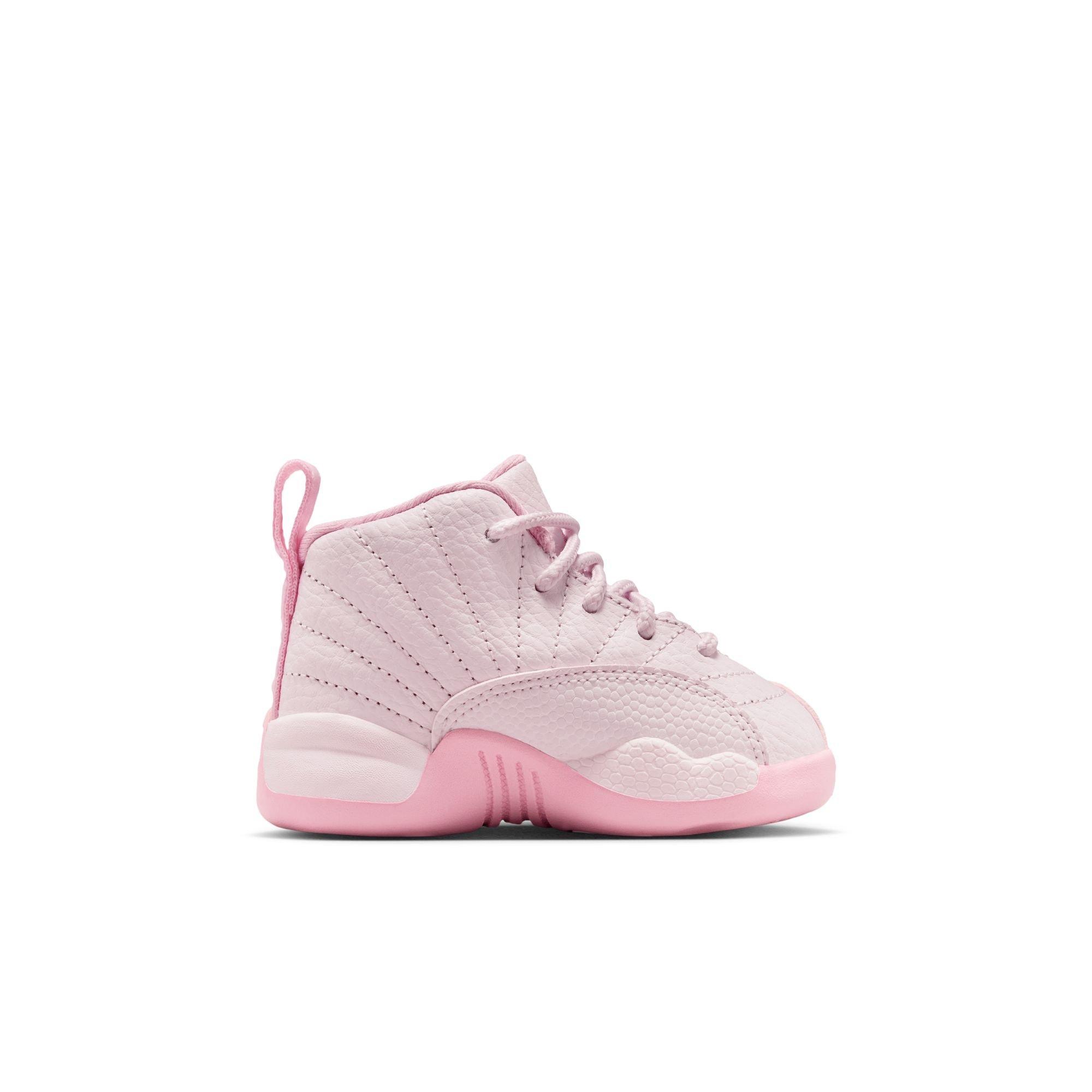 Jordan 12 Retro Toddler Girl's “Pearl Pink" Shoe