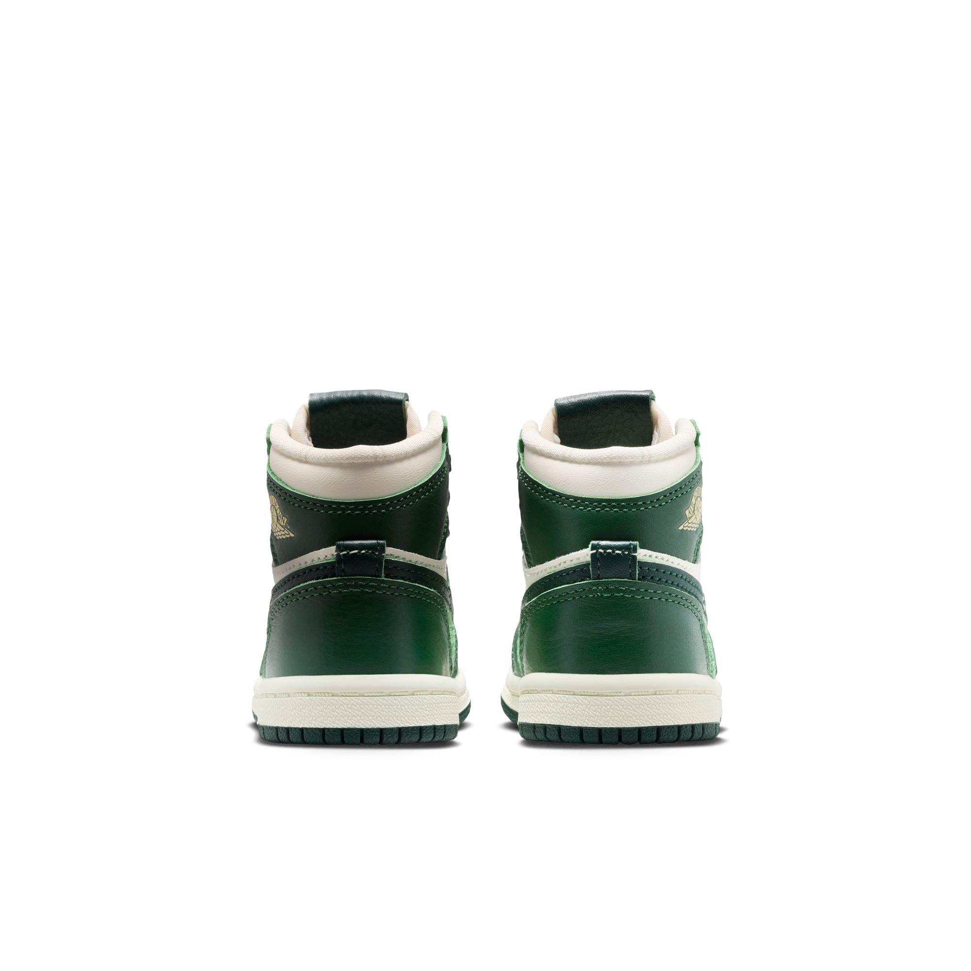 Jordan 1 Retro High OG Toddler Girl's "Pro Green" Shoe