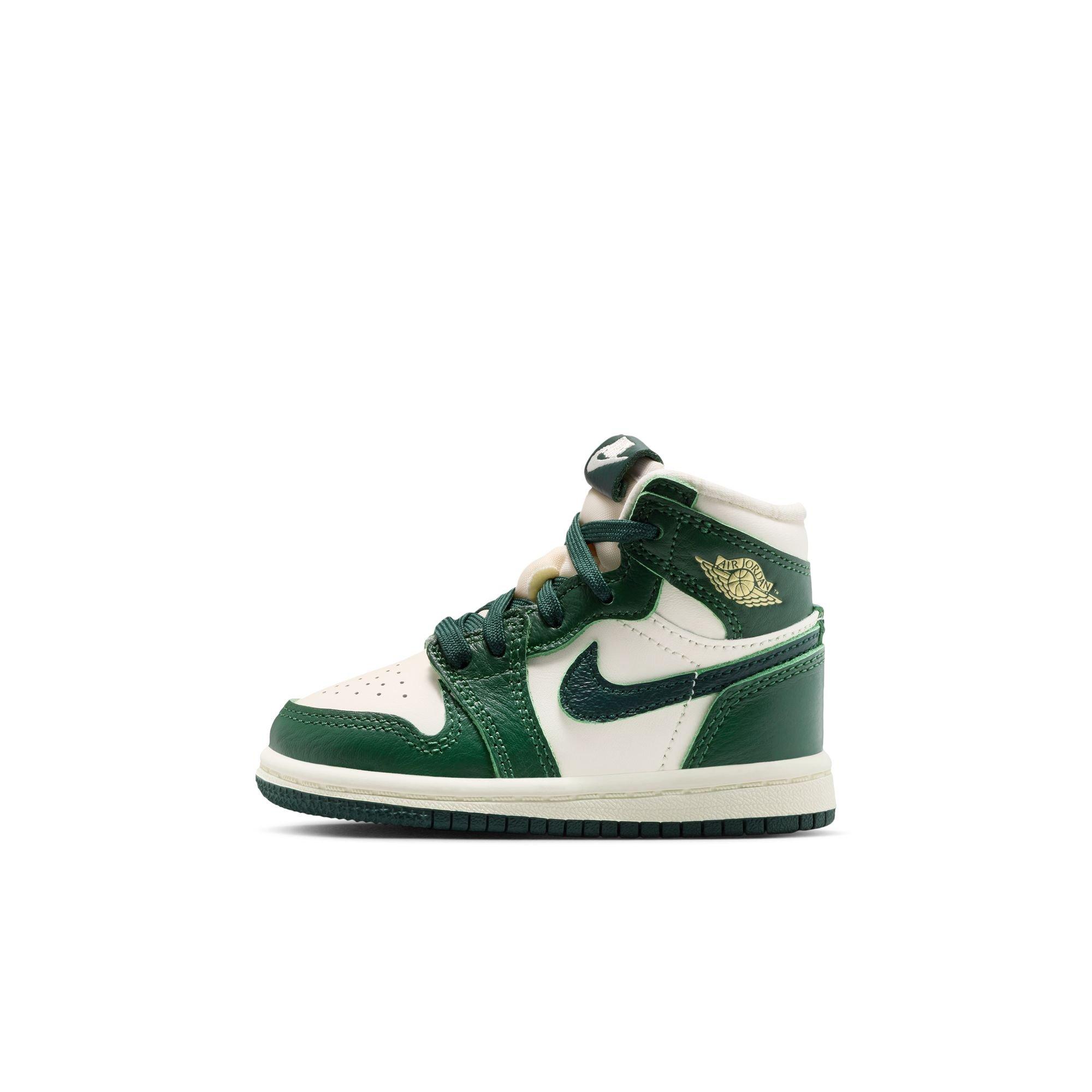 Jordan 1 Retro High OG Toddler Girl's "Pro Green" Shoe