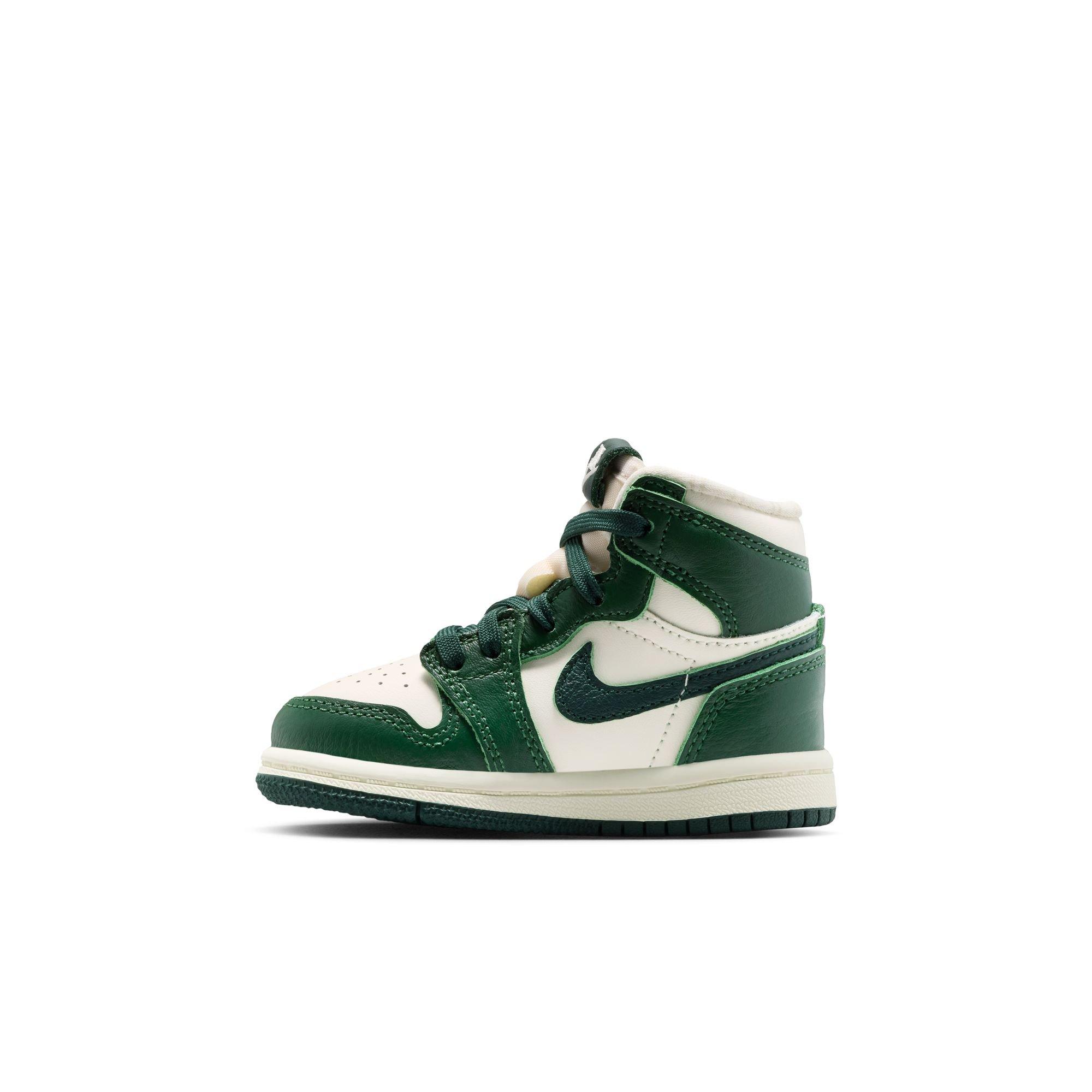 Jordan 1 Retro High OG Toddler Girl's "Pro Green" Shoe