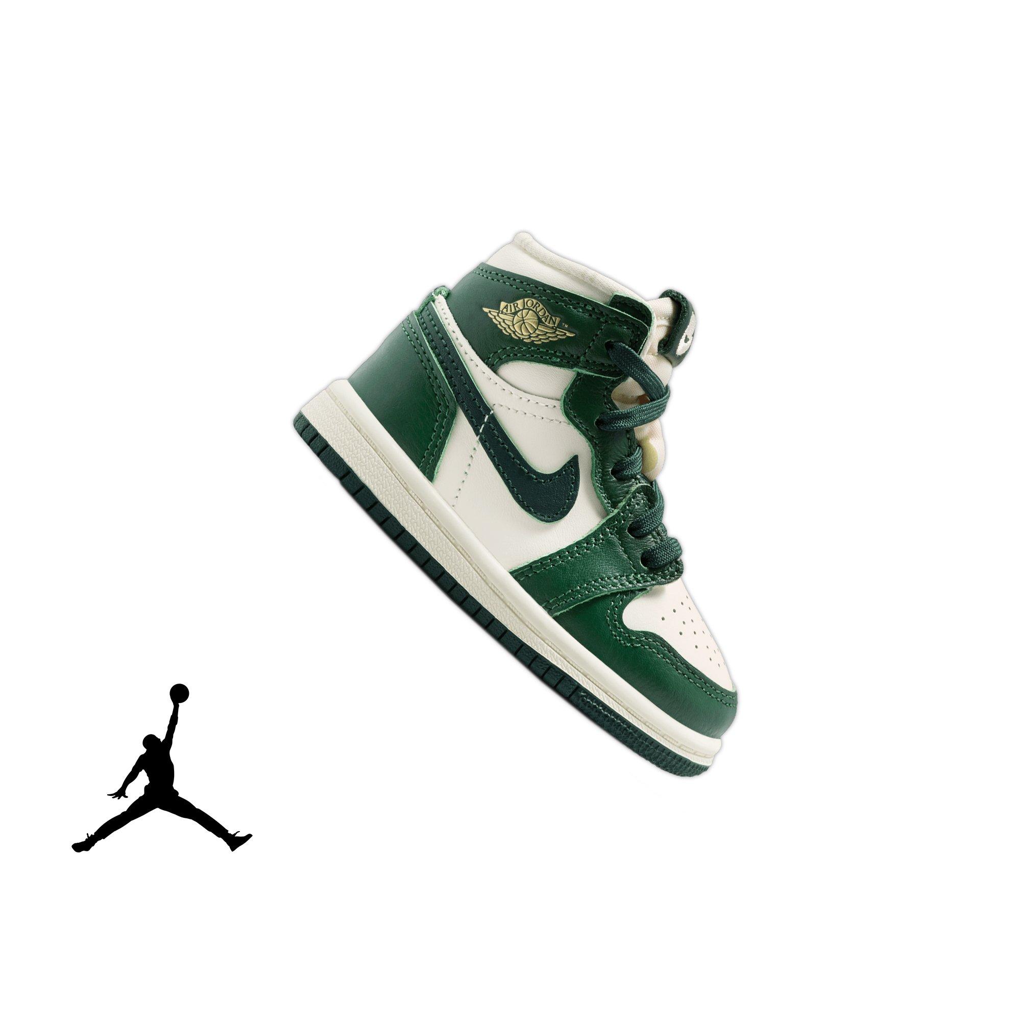 Jordan 1 Retro High OG Toddler Girl's "Pro Green" Shoe