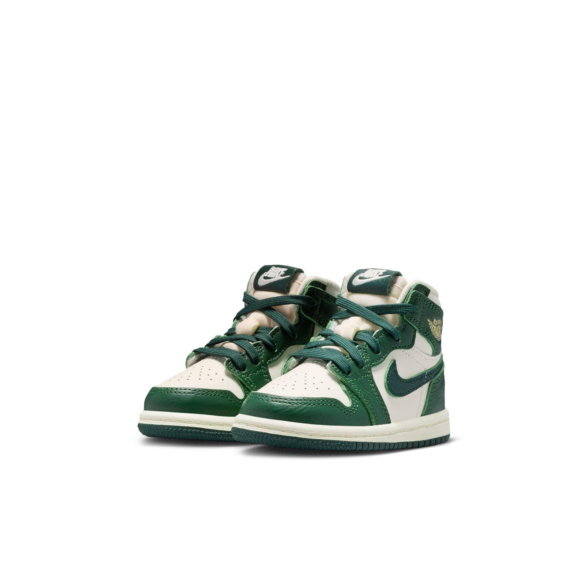 Jordan 1 Retro High OG Toddler Girl's "Pro Green" Shoe
