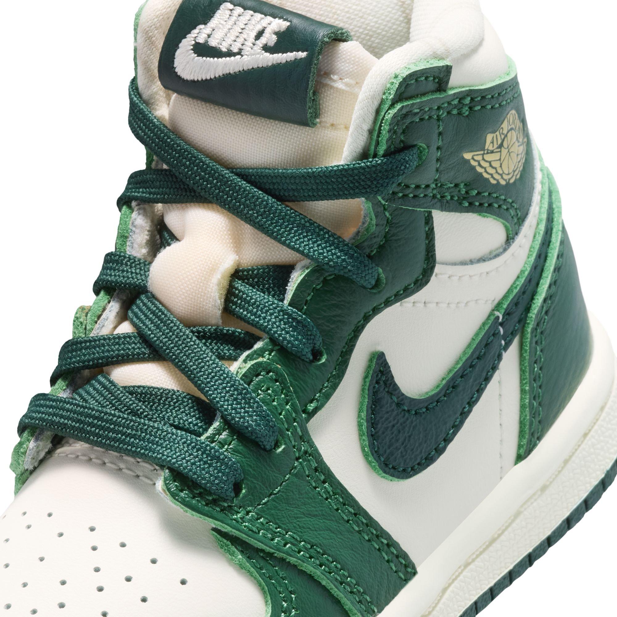 Jordan 1 Retro High OG Toddler Girl's "Pro Green" Shoe