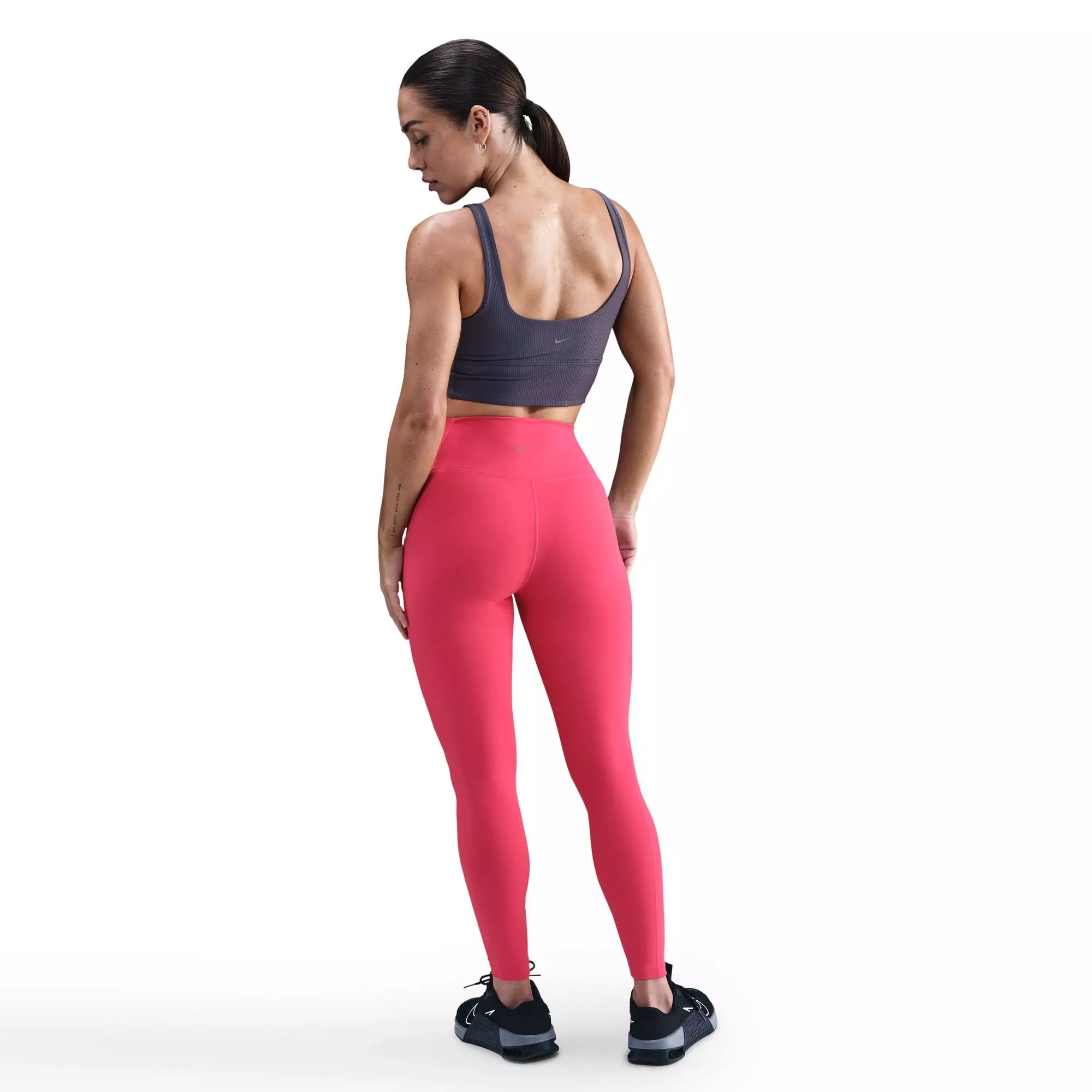 Nike Women's One High-Waisted 7/8 Leggings with Pockets - PINK