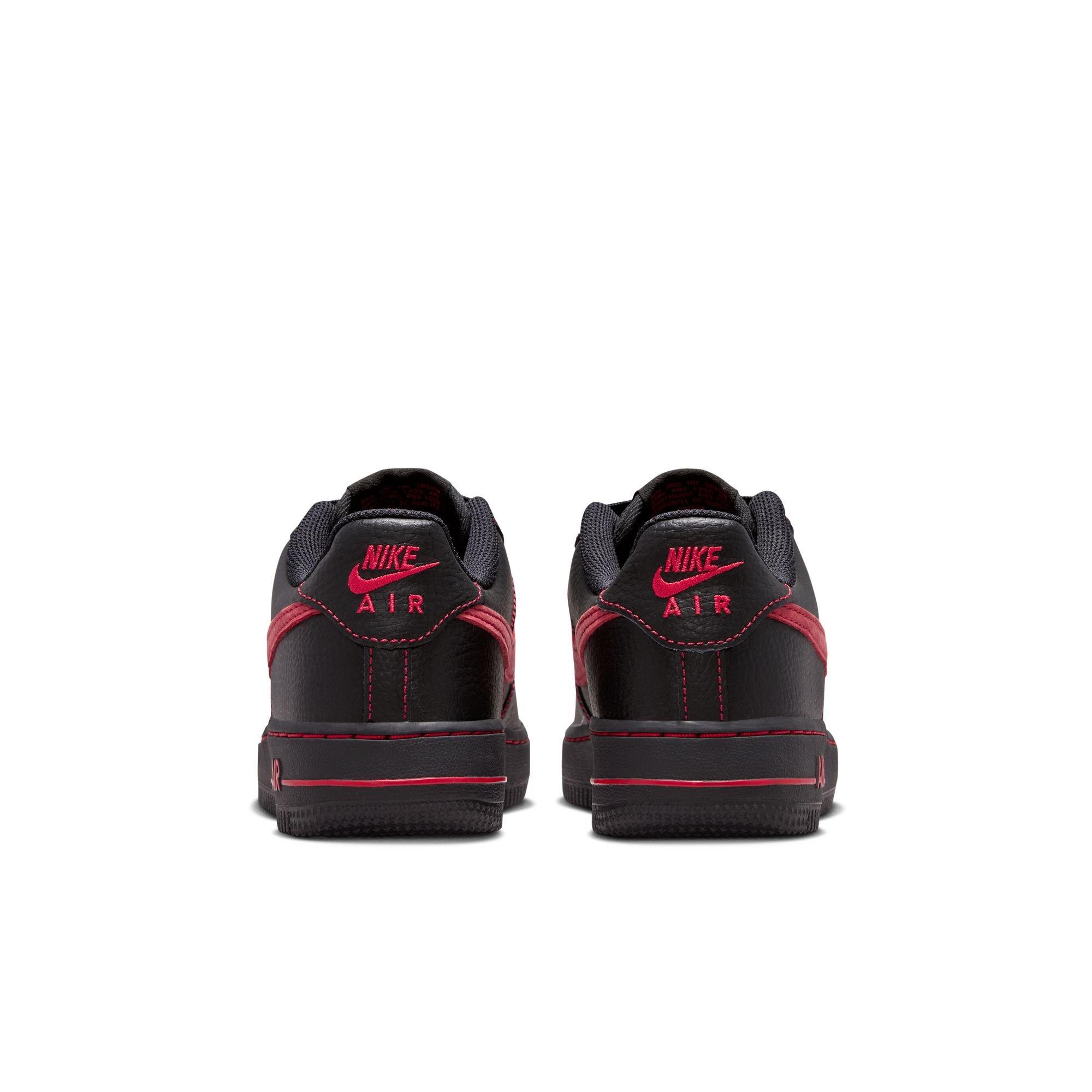 Nike Air Force 1 LV8 Grade School Boys' "Black/University Red" Shoe