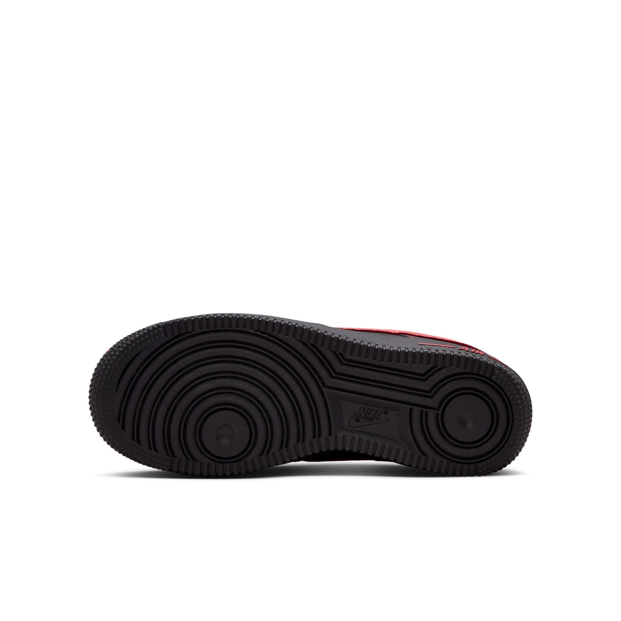 Nike Air Force 1 LV8 Grade School Boys' "Black/University Red" Shoe