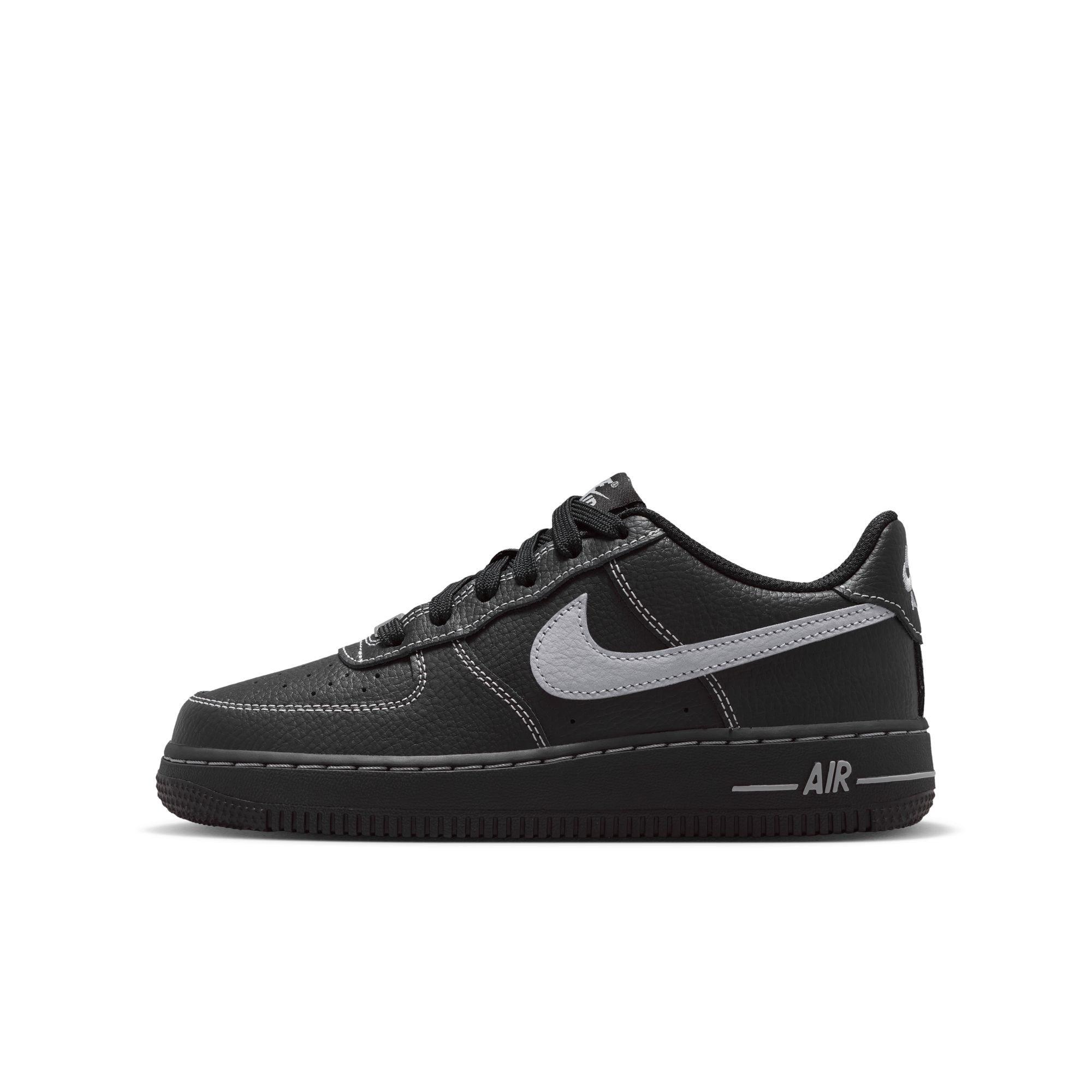 Nike Air Force 1 LV8 Grade School Boys' "Black/Wolf Grey" Shoe