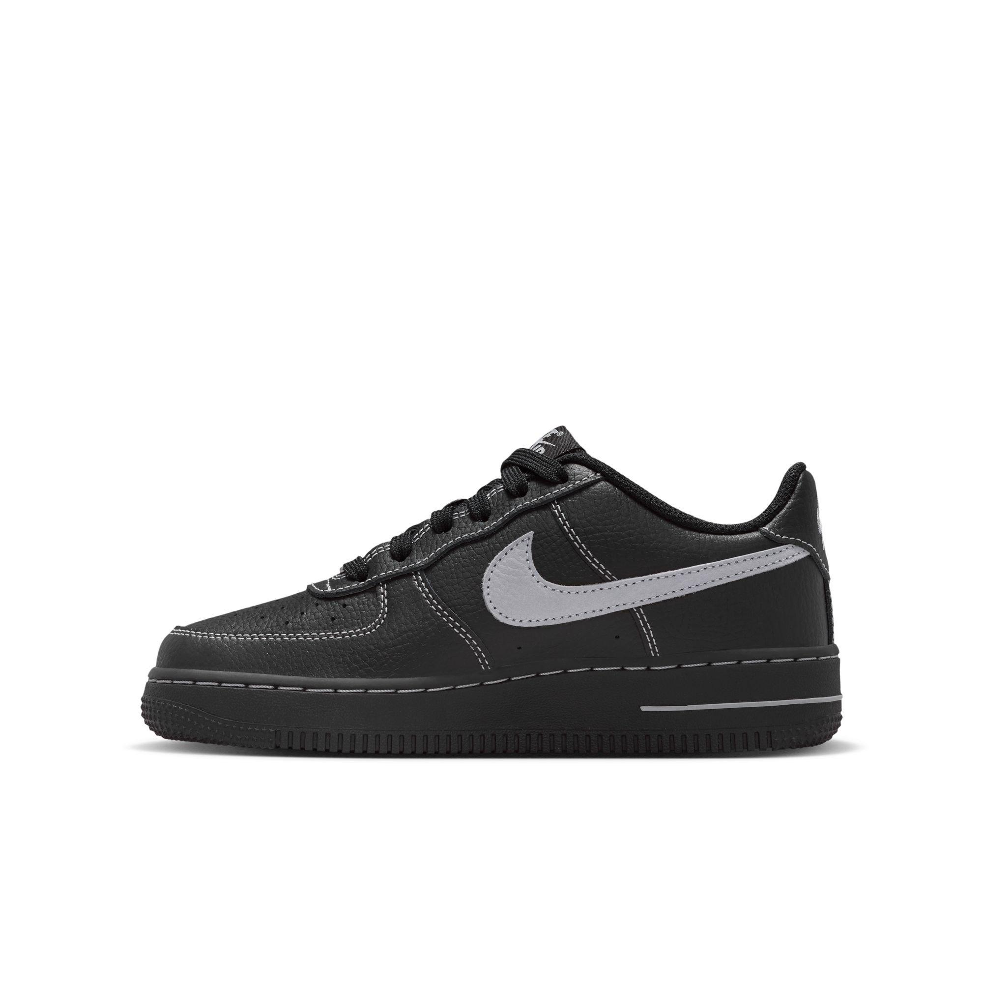 Nike Air Force 1 LV8 Grade School Boys' "Black/Wolf Grey" Shoe
