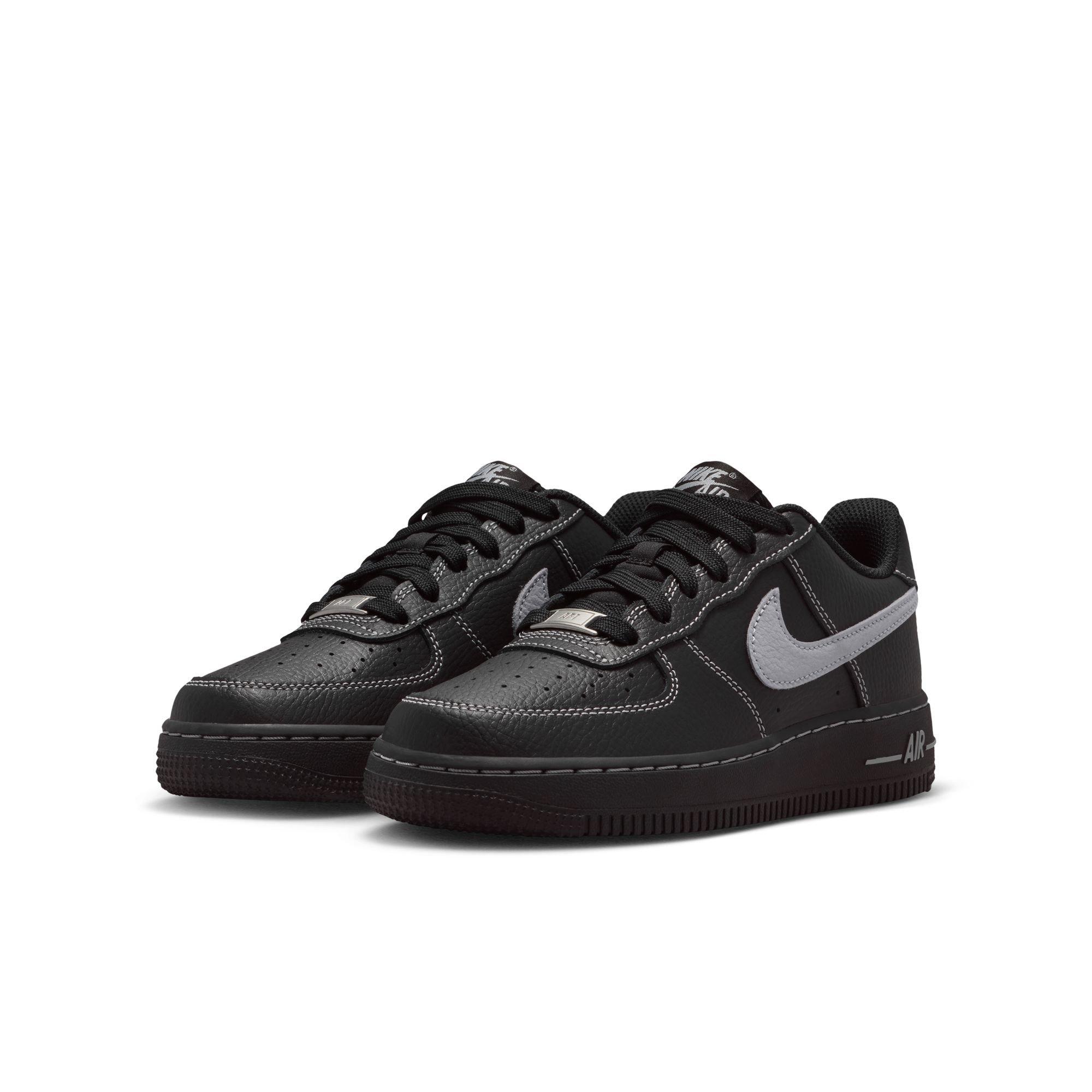 Nike Air Force 1 LV8 Grade School Boys' "Black/Wolf Grey" Shoe