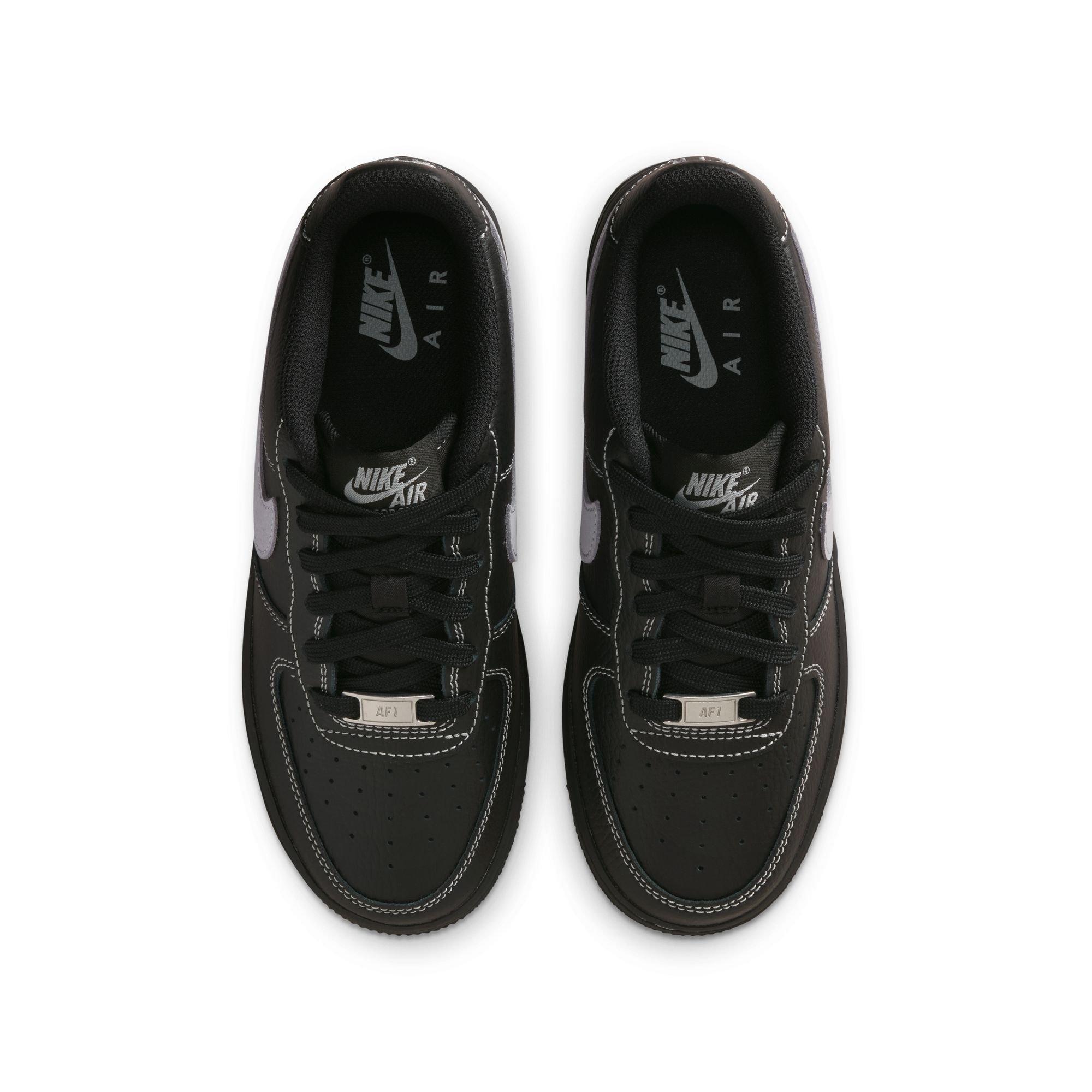 Nike Air Force 1 LV8 Grade School Boys' "Black/Wolf Grey" Shoe