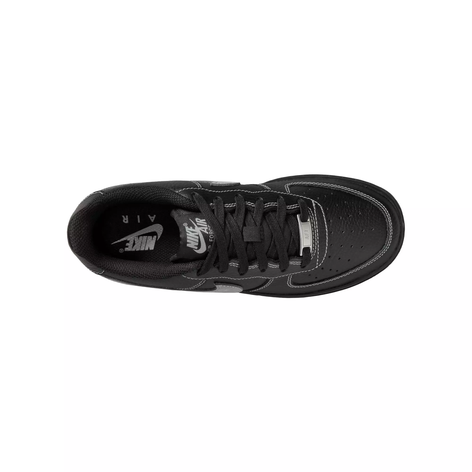 Nike Air Force 1 LV8 "Black/Wolf Grey" Grade School Boys' Shoe - BLACK/GREY