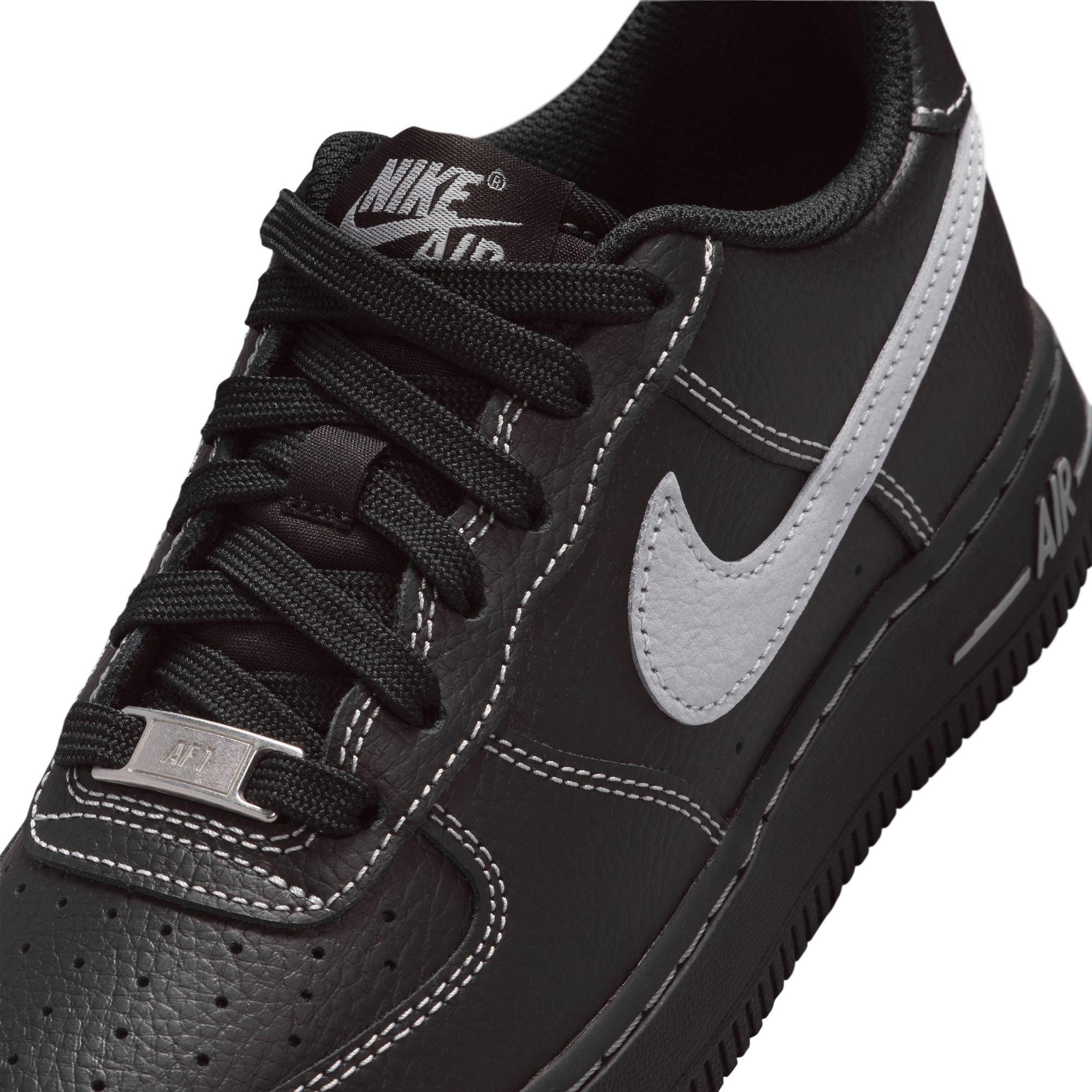 Nike Air Force 1 LV8 Grade School Boys' "Black/Wolf Grey" Shoe