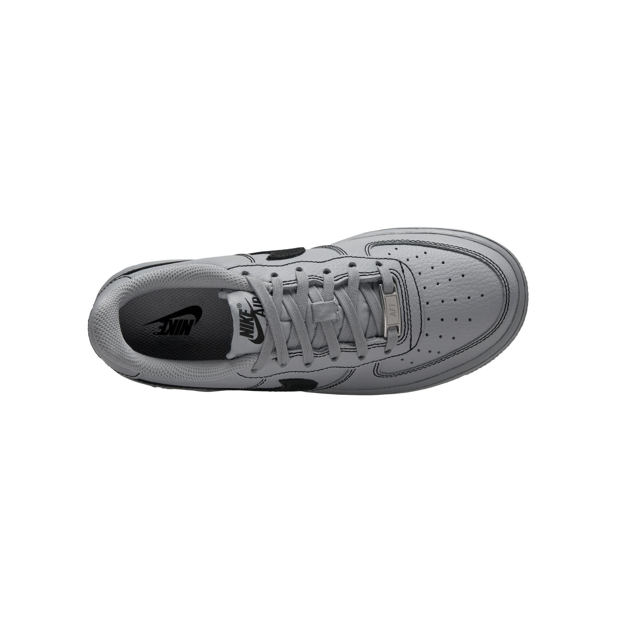 Nike Air Force 1 LV8 Grade School Boys' "Wolf Grey/Black" Shoe