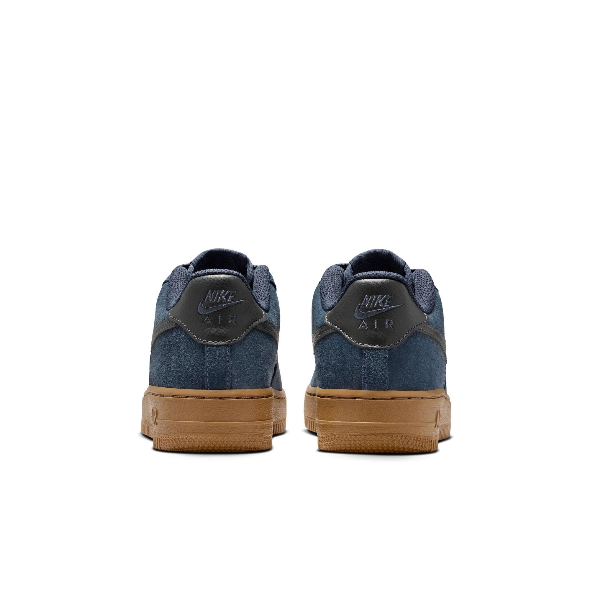 Nike Air Force 1 LV8 2 Grade School Boys' "Thunder Blue/Off Noir/Gum Med Brown" Shoe