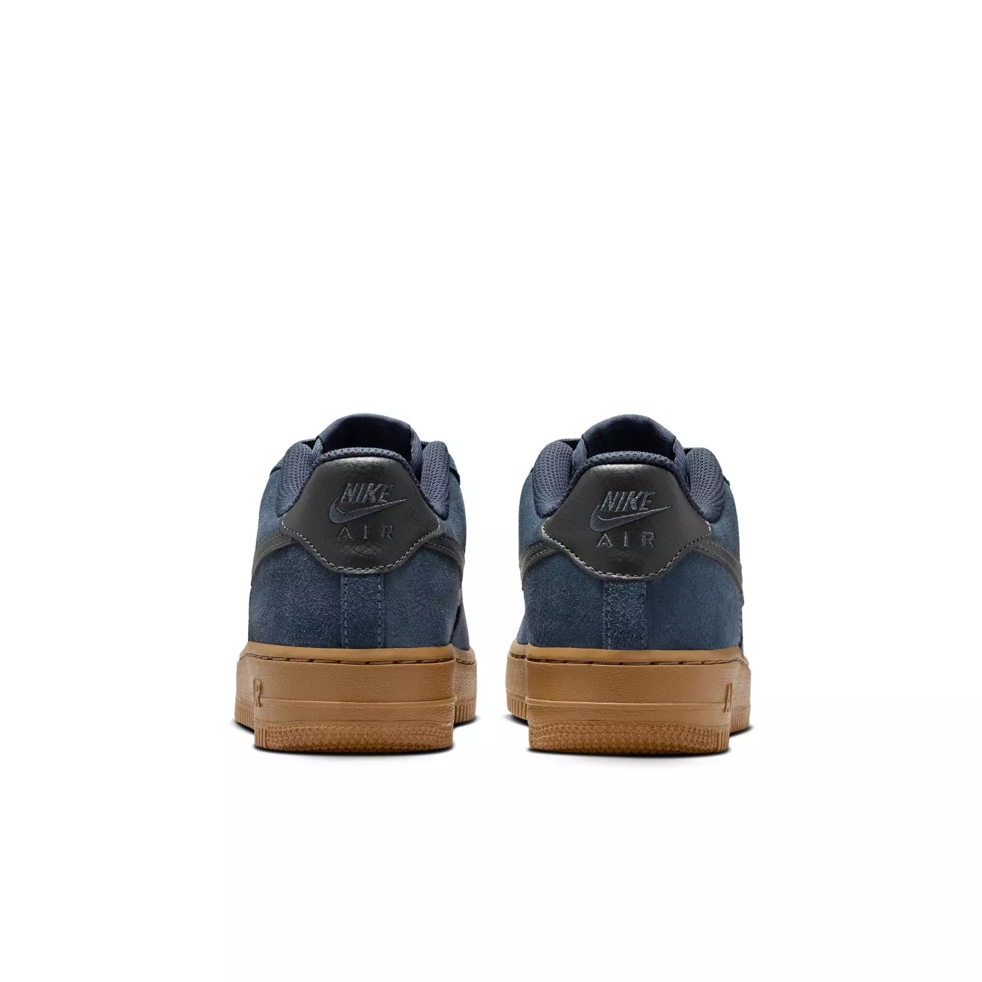 Nike Air Force 1 LV8 2 "Thunder Blue/Off Noir/Gum Med Brown" Grade School Boys' Shoe - BLUE JEAN