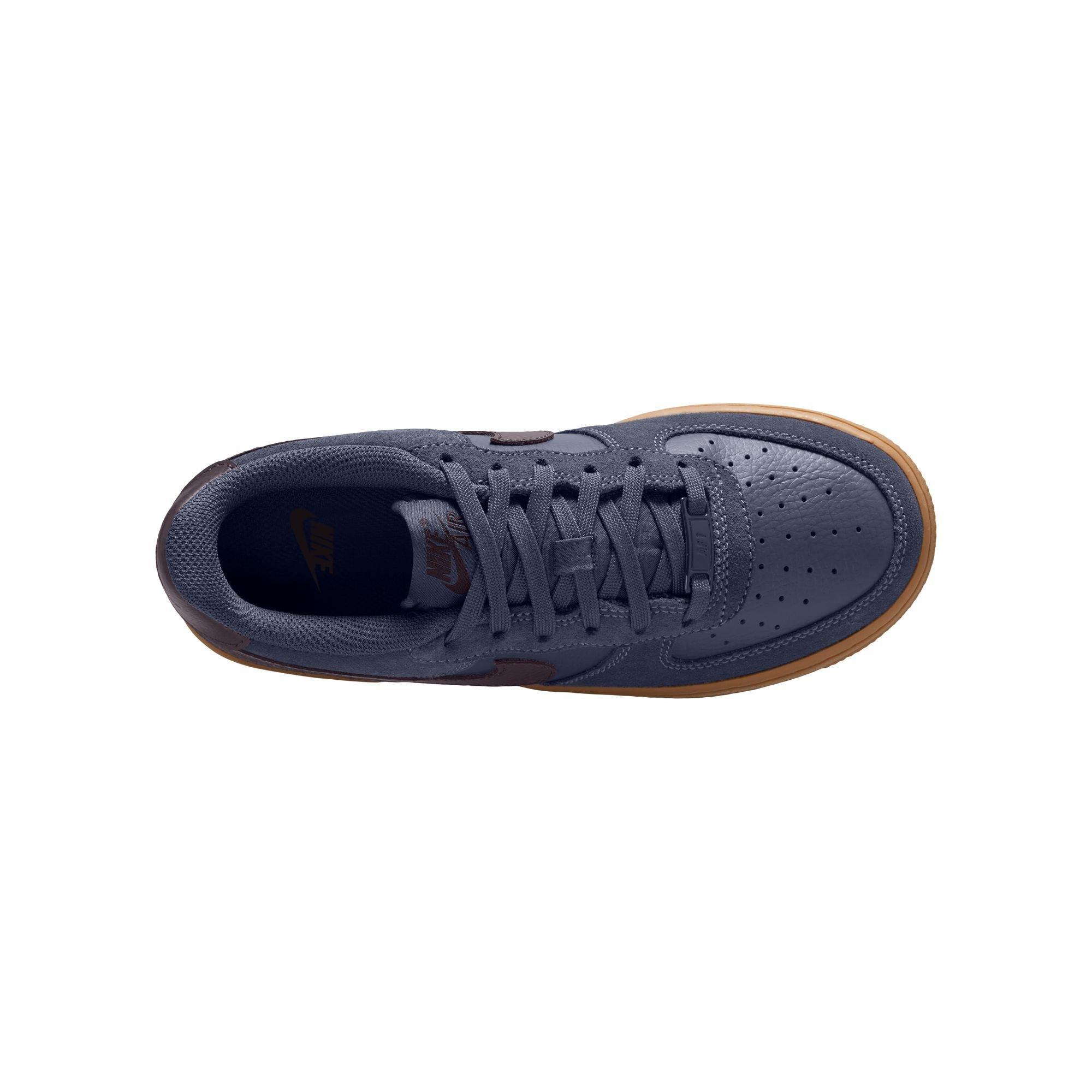 Nike Air Force 1 LV8 2 Grade School Boys' "Thunder Blue/Off Noir/Gum Med Brown" Shoe
