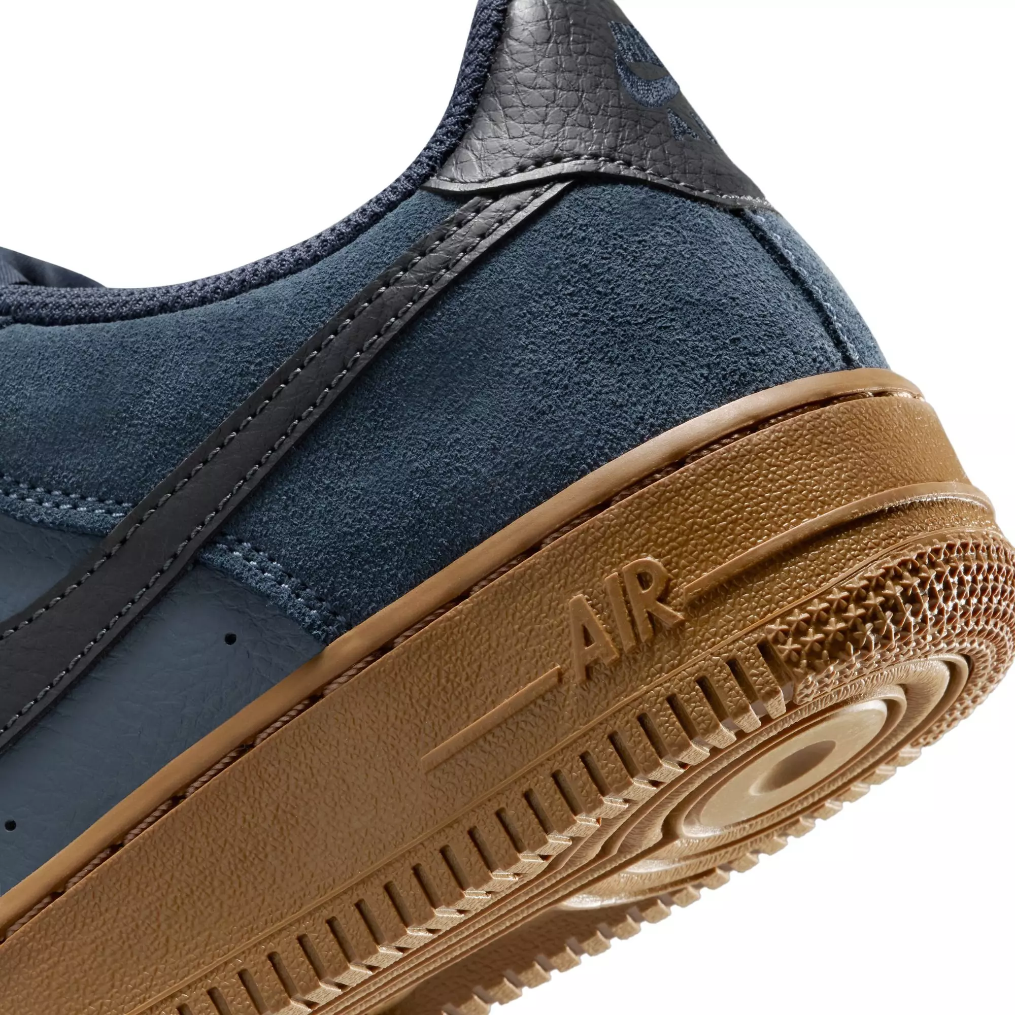 Nike Air Force 1 LV8 2 "Thunder Blue/Off Noir/Gum Med Brown" Grade School Boys' Shoe - BLUE JEAN