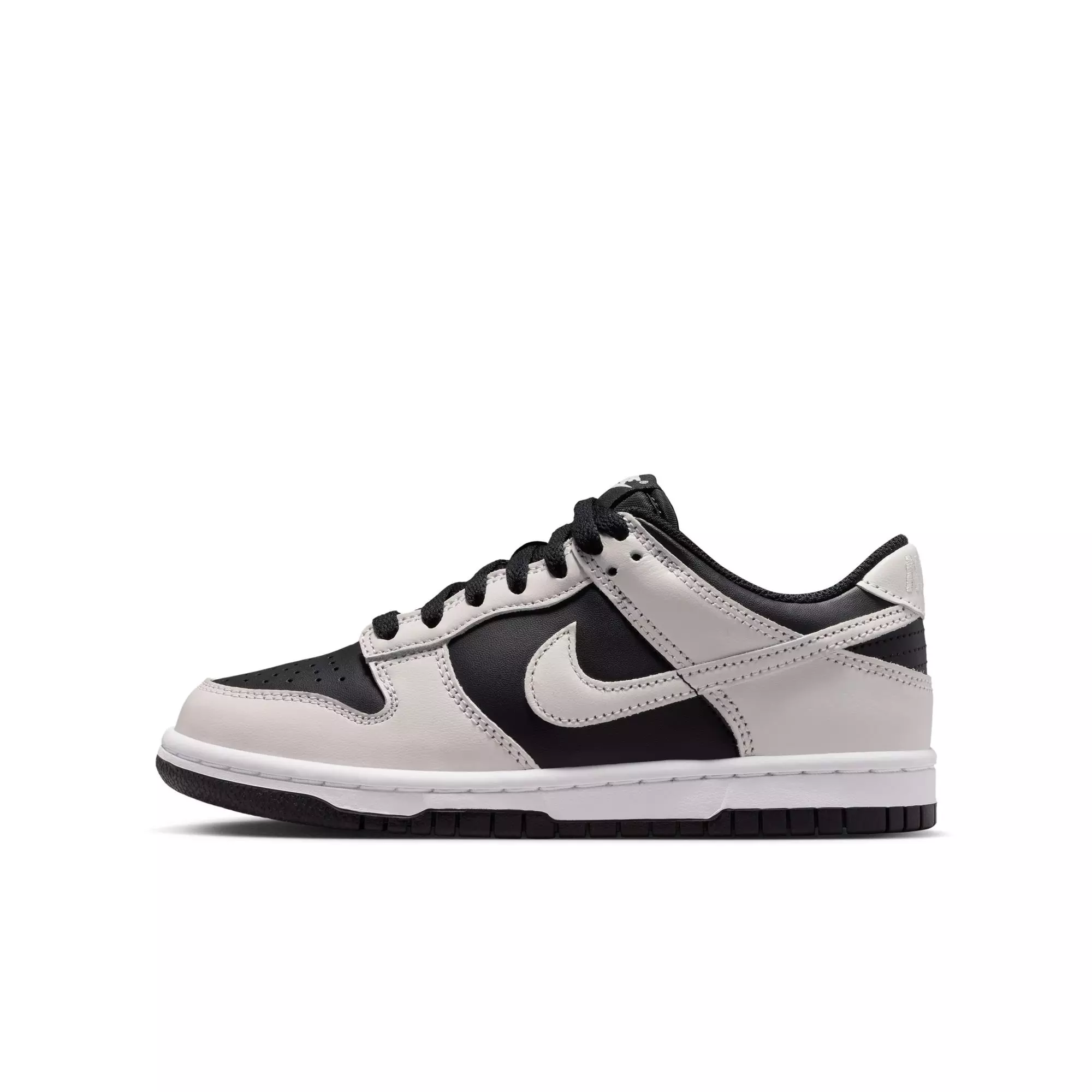 Nike Dunk Low "Black/Platinum Tint/White" Grade School Boys' Shoe - BLACK/GREY