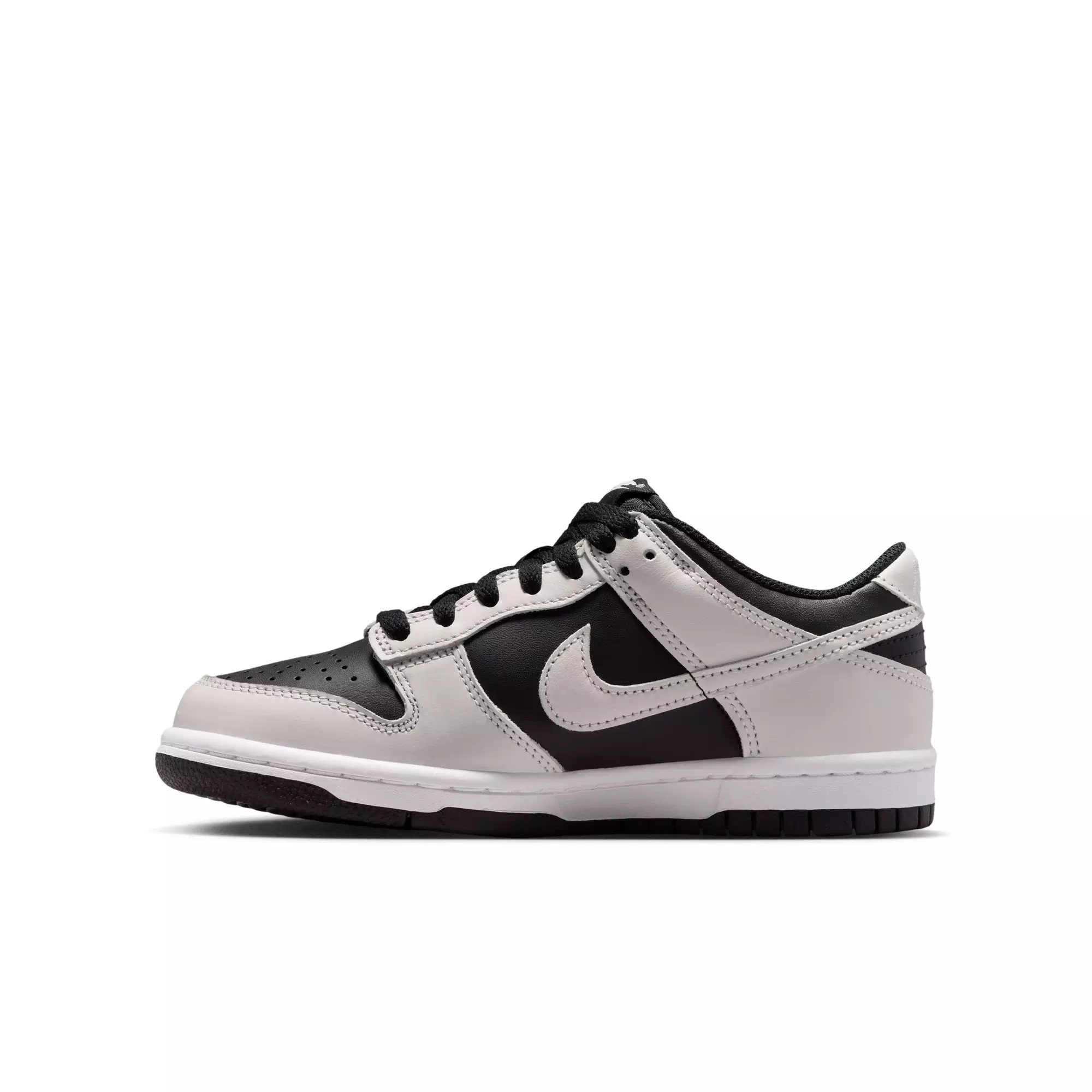 Nike Dunk Low "Black/Platinum Tint/White" Grade School Boys' Shoe - BLACK/GREY