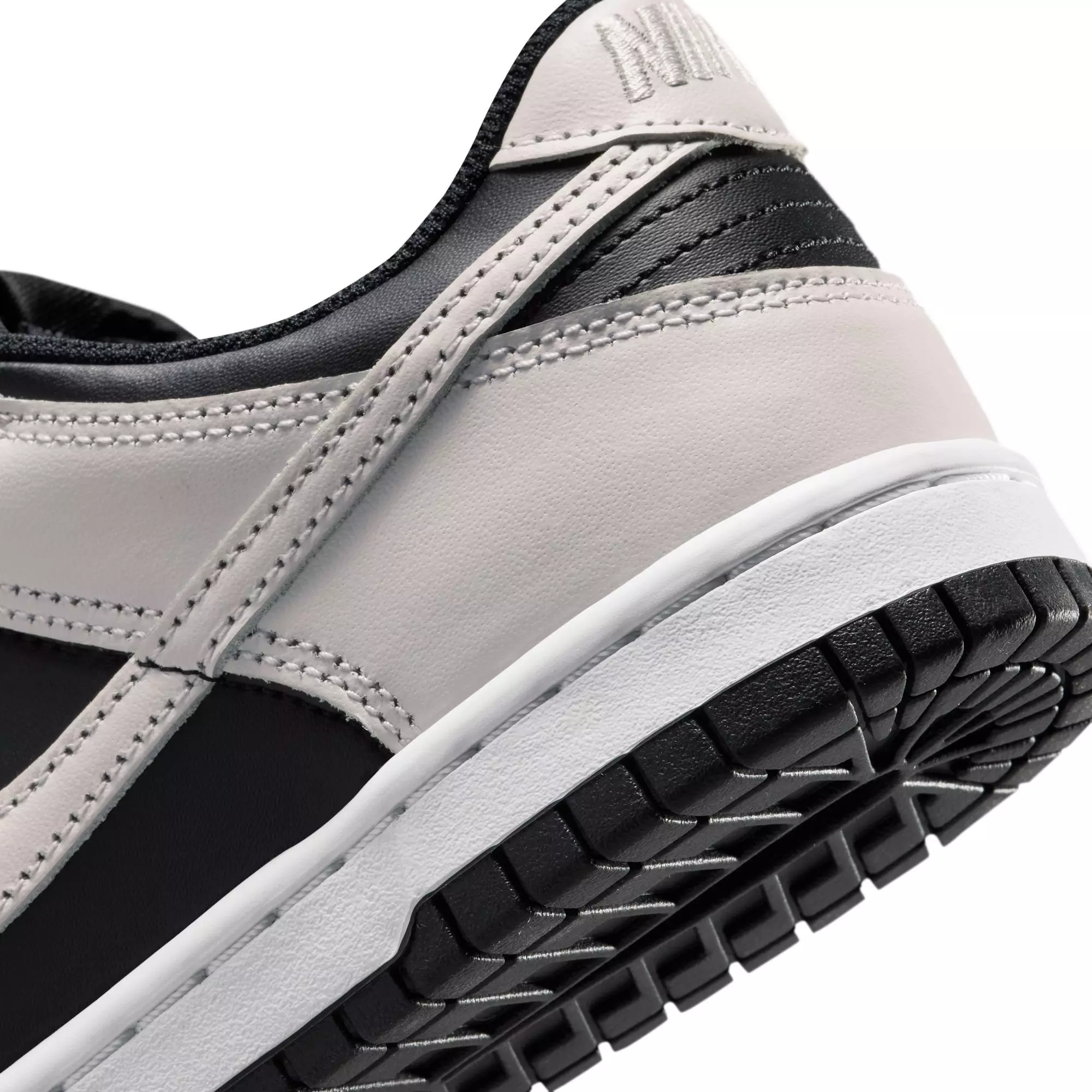 Nike Dunk Low "Black/Platinum Tint/White" Grade School Boys' Shoe - BLACK/GREY