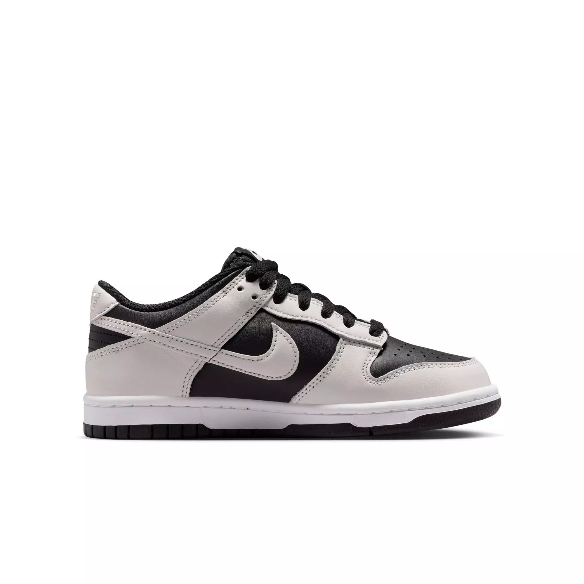 Nike Dunk Low "Black/Platinum Tint/White" Grade School Boys' Shoe - BLACK/GREY