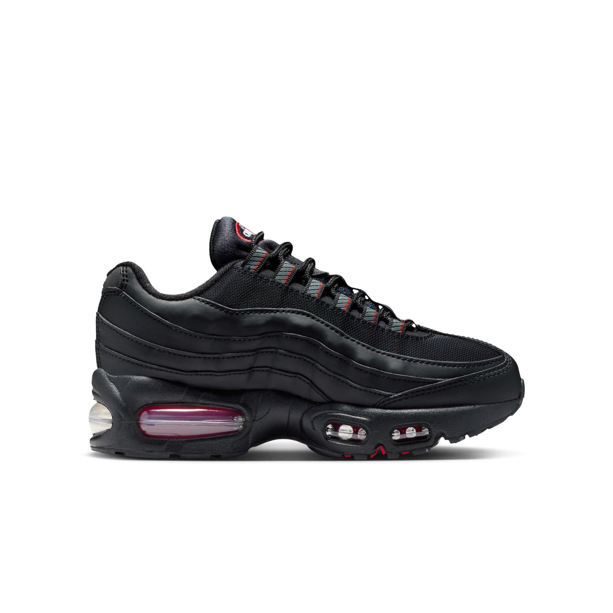 Nike Air Max 95 Grade School Boys' "Black/Smoke Grey/University Red/White" Shoe