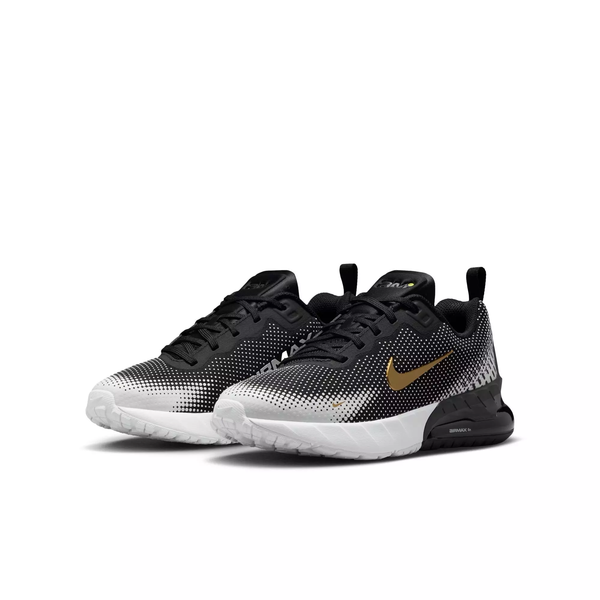 Nike Air Max Phoenix "Black/Metallic Gold/White" Grade School Boys' Shoe - BLACK/GOLD/WHITE