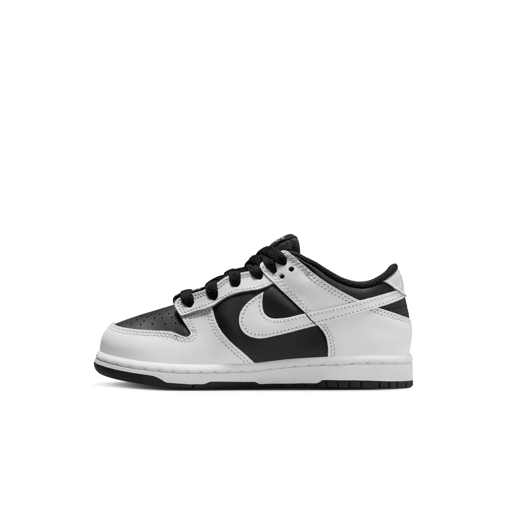 Nike Dunk Low "Black/Platinum Tint/White" Preschool Boys' Shoe - BLACK/GREY