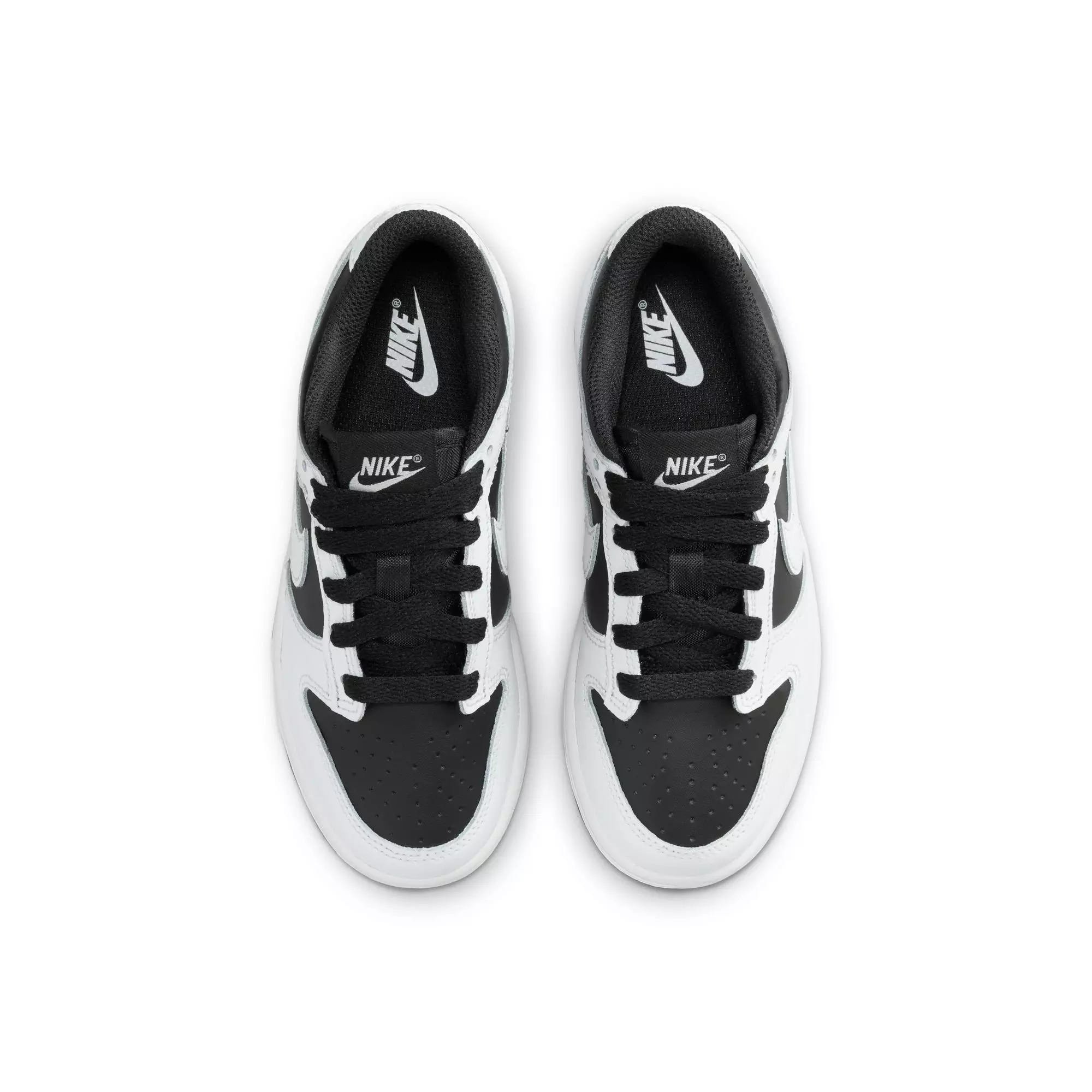 Nike Dunk Low "Black/Platinum Tint/White" Preschool Boys' Shoe - BLACK/GREY